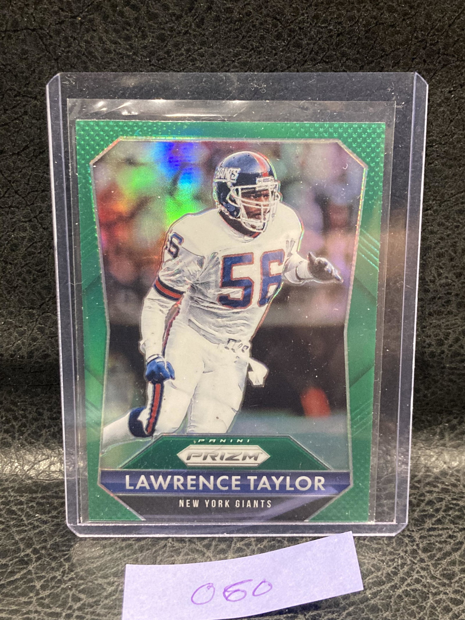 Lawrence Taylor 2015 Green Prizm Giants (1 of 2)