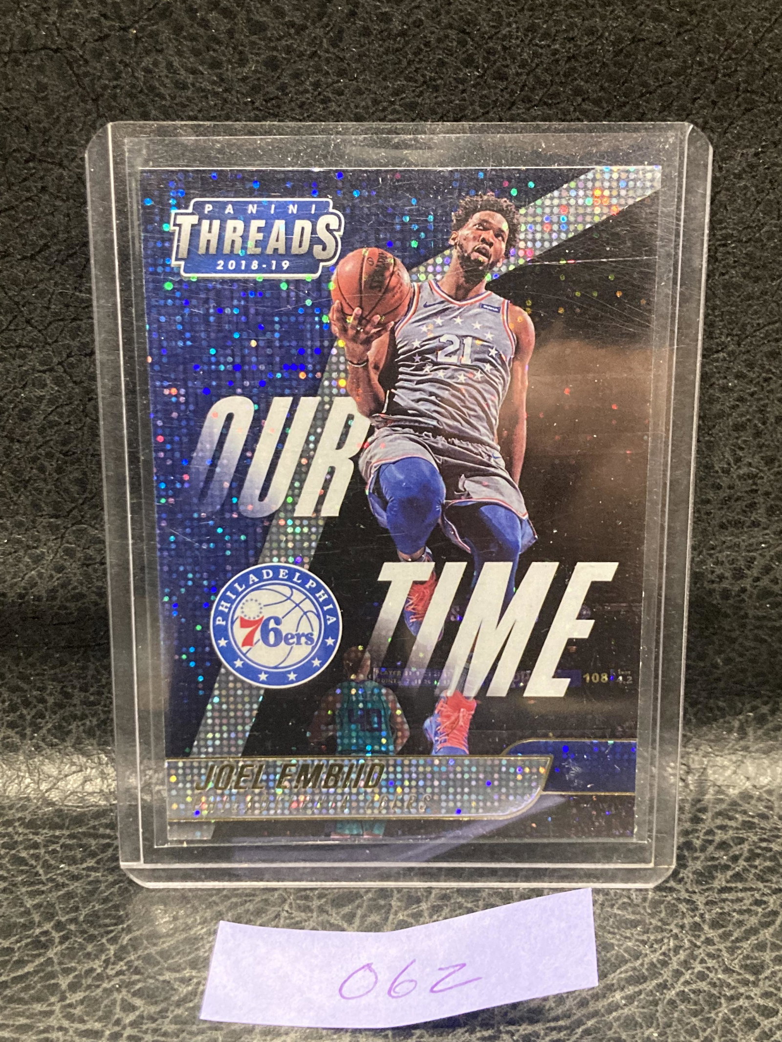 Joel Embiid 2018-19 Panini Threads Our Time Philadelphia 76ersdazzle #13: Joel Embiid 2018-19 Panini Threads Our Time Philadelphia 76ersdazzle #13