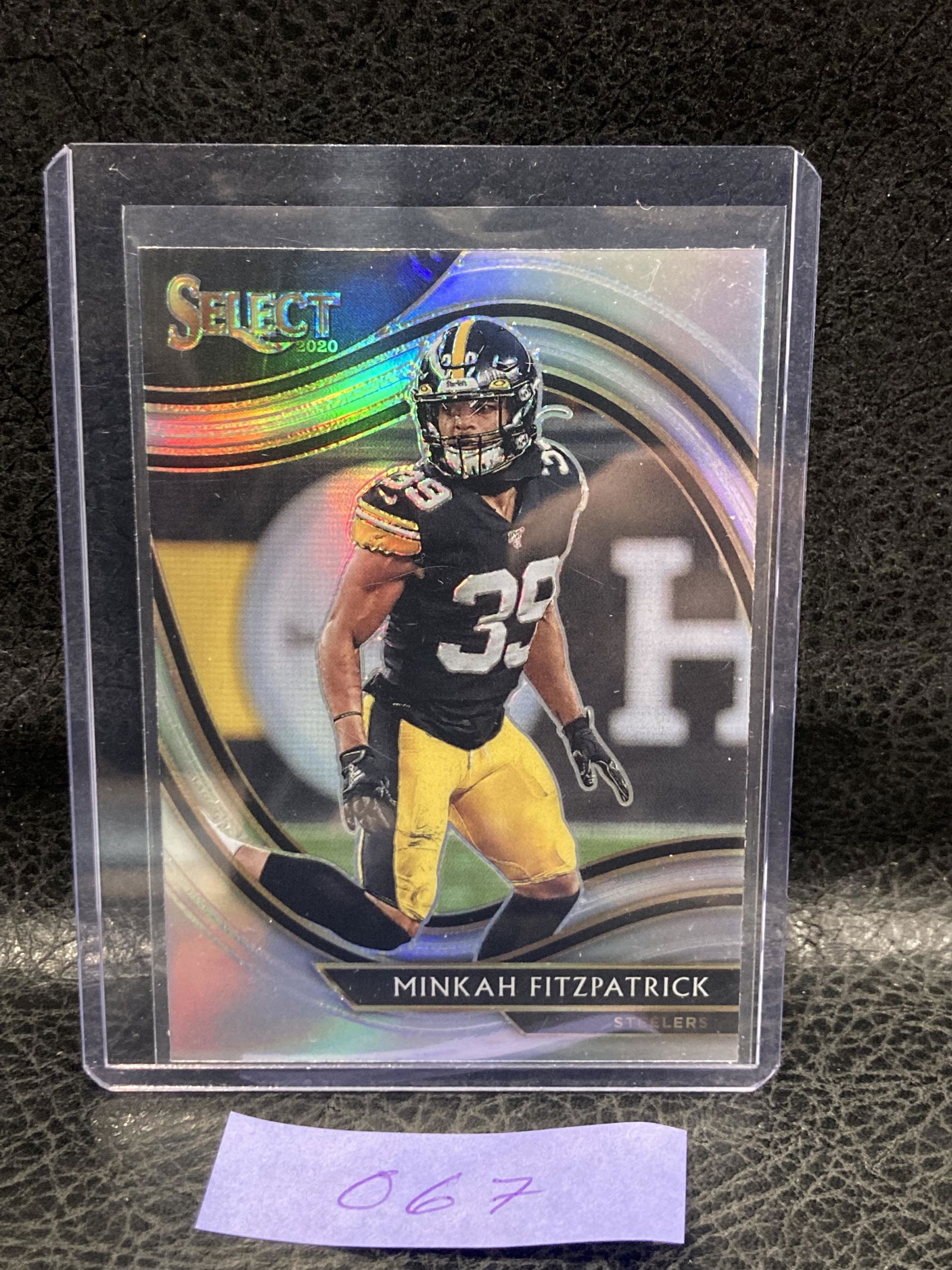 Minkah Fitzpatrick 2020 Panini Select Field Level #338 Silver Prizm Steelers (1 of 2)