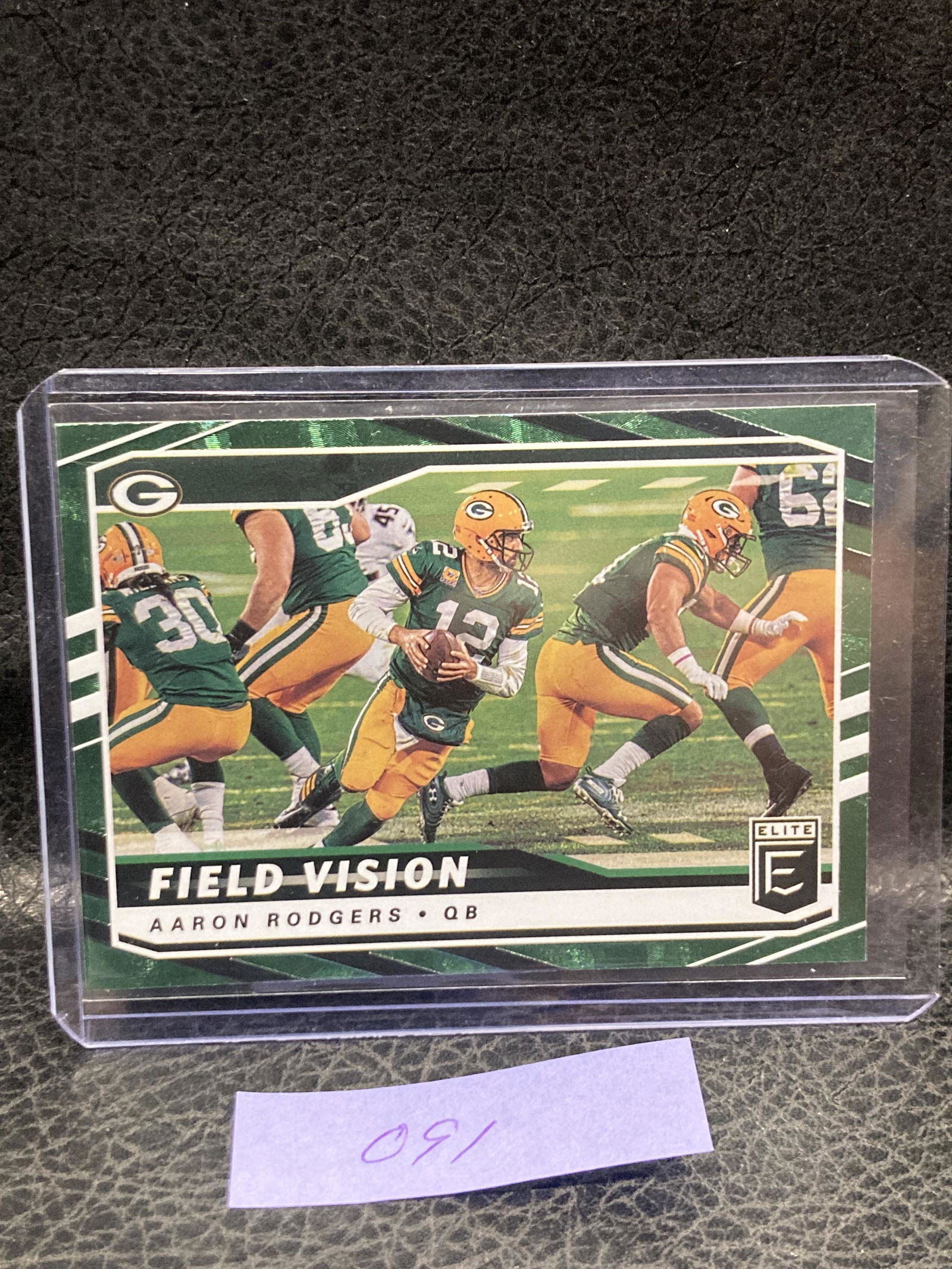 Aaron Rodgers 2021 Donruss Elite Sp Field Vision Green Foil Green Bay Packers (1 of 2)