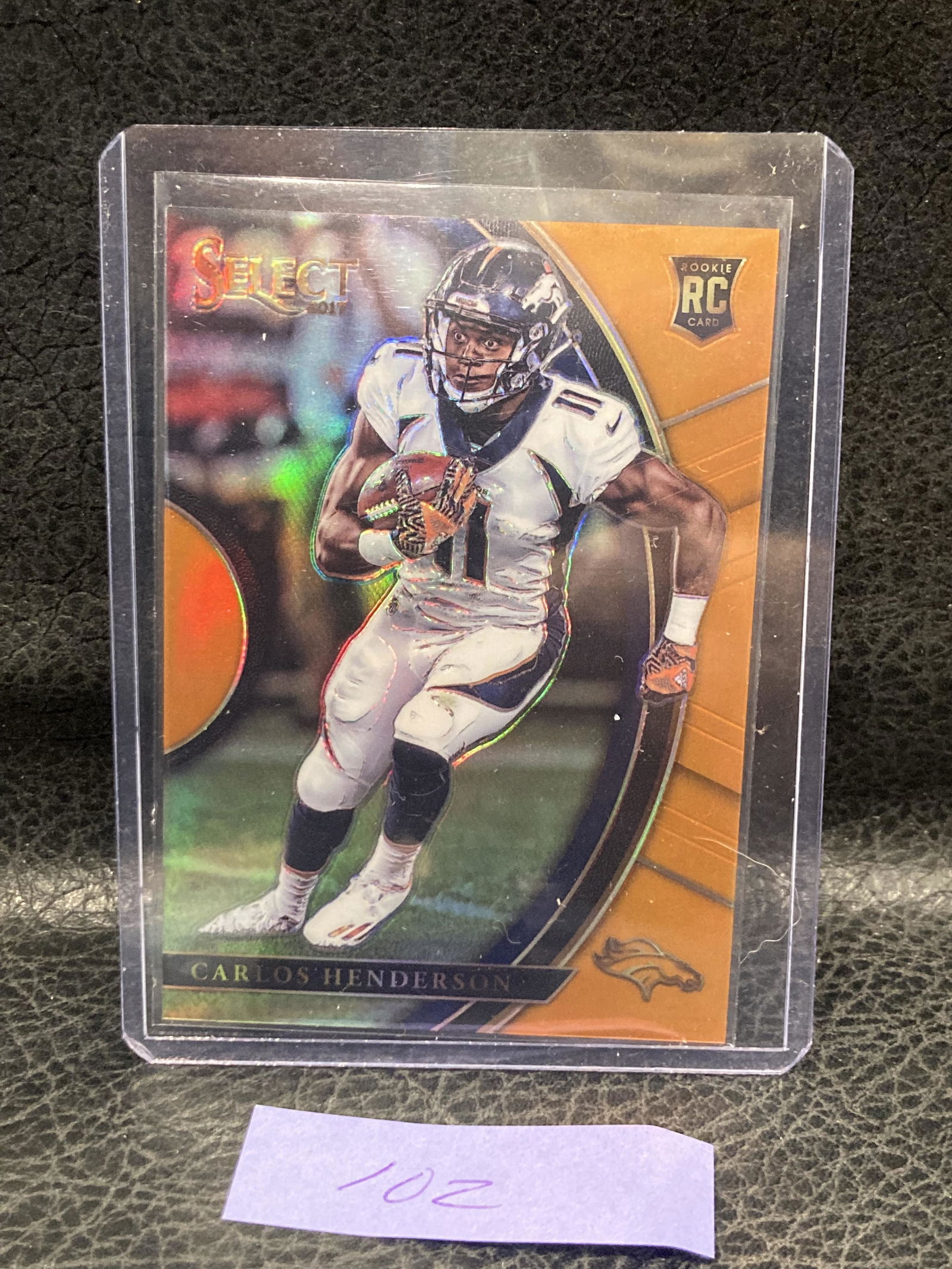 Carlos Henderson 2017 Select Color Rookie Prizm Denver Broncos Rc /49 (1 of 2)