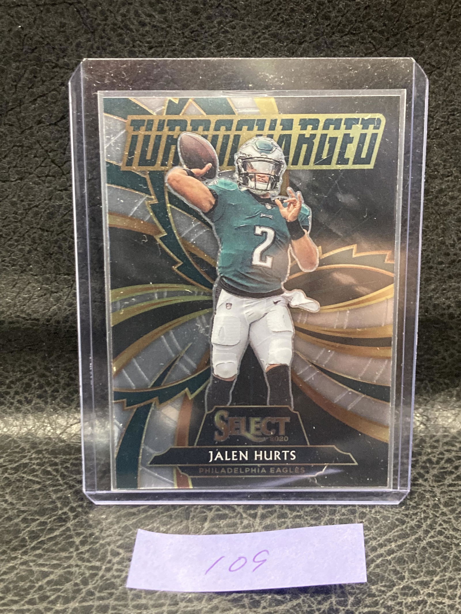 Jalen Hurts2020 Panini Select Turbocharged Insert Prizm Rookie Card #T25 (1 of 2)