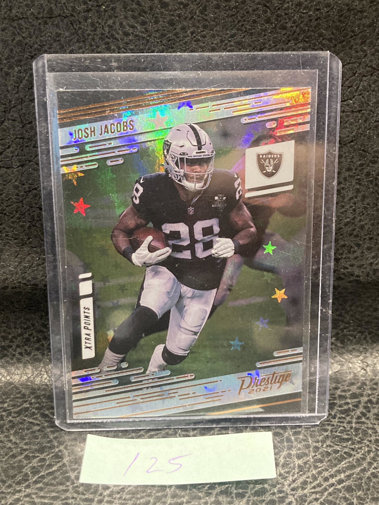 Josh Jacobs 2021 Prestige Xtra Points Astral Stars Parallel Cards: Josh Jacobs 2021 Prestige Xtra Points Astral Stars Parallel Cards