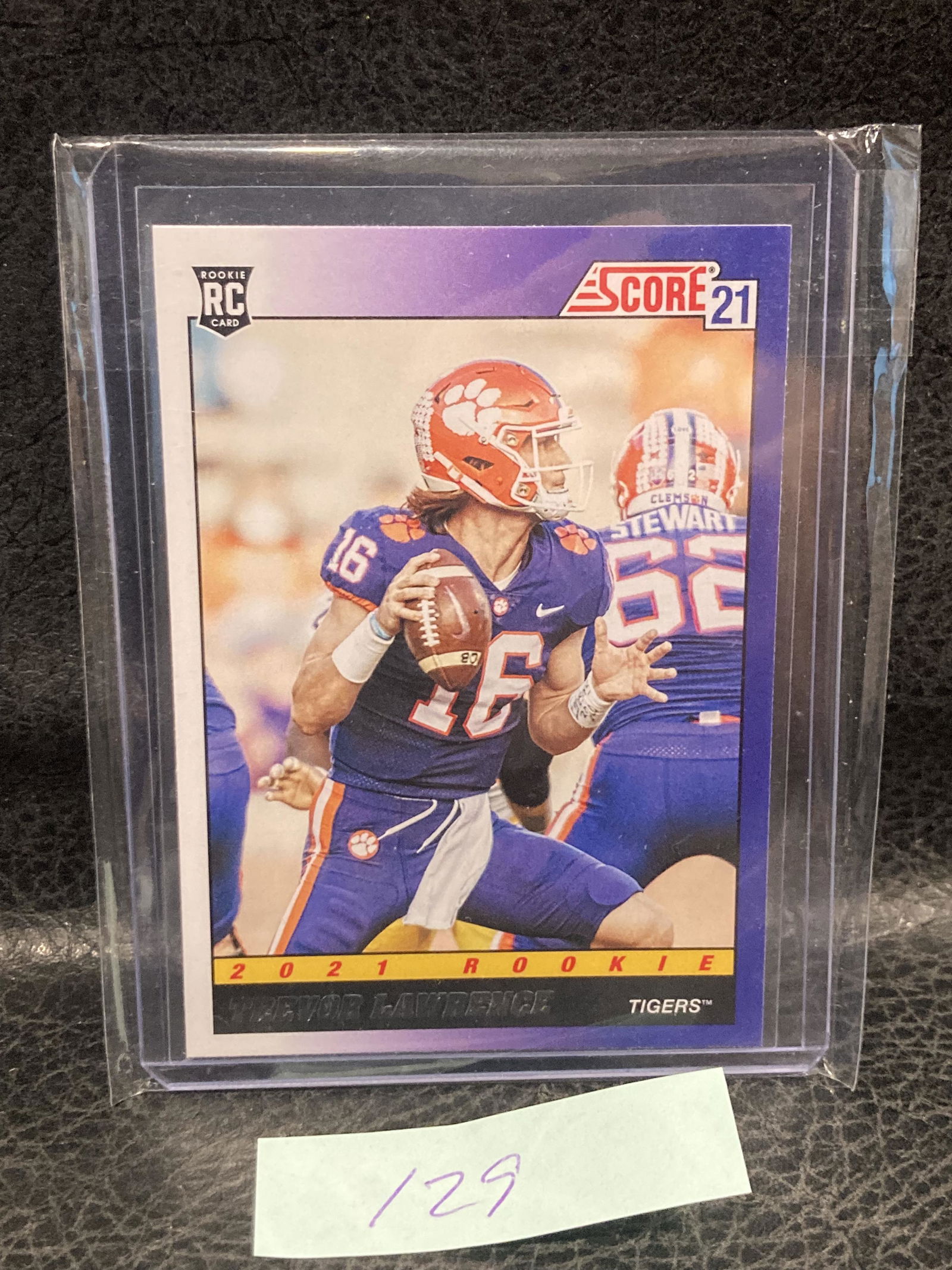 Trevor Lawrence 2021 Score Rc #TB1 Throwback Clemson Jaguars Rookie Card Rc (1 of 2)