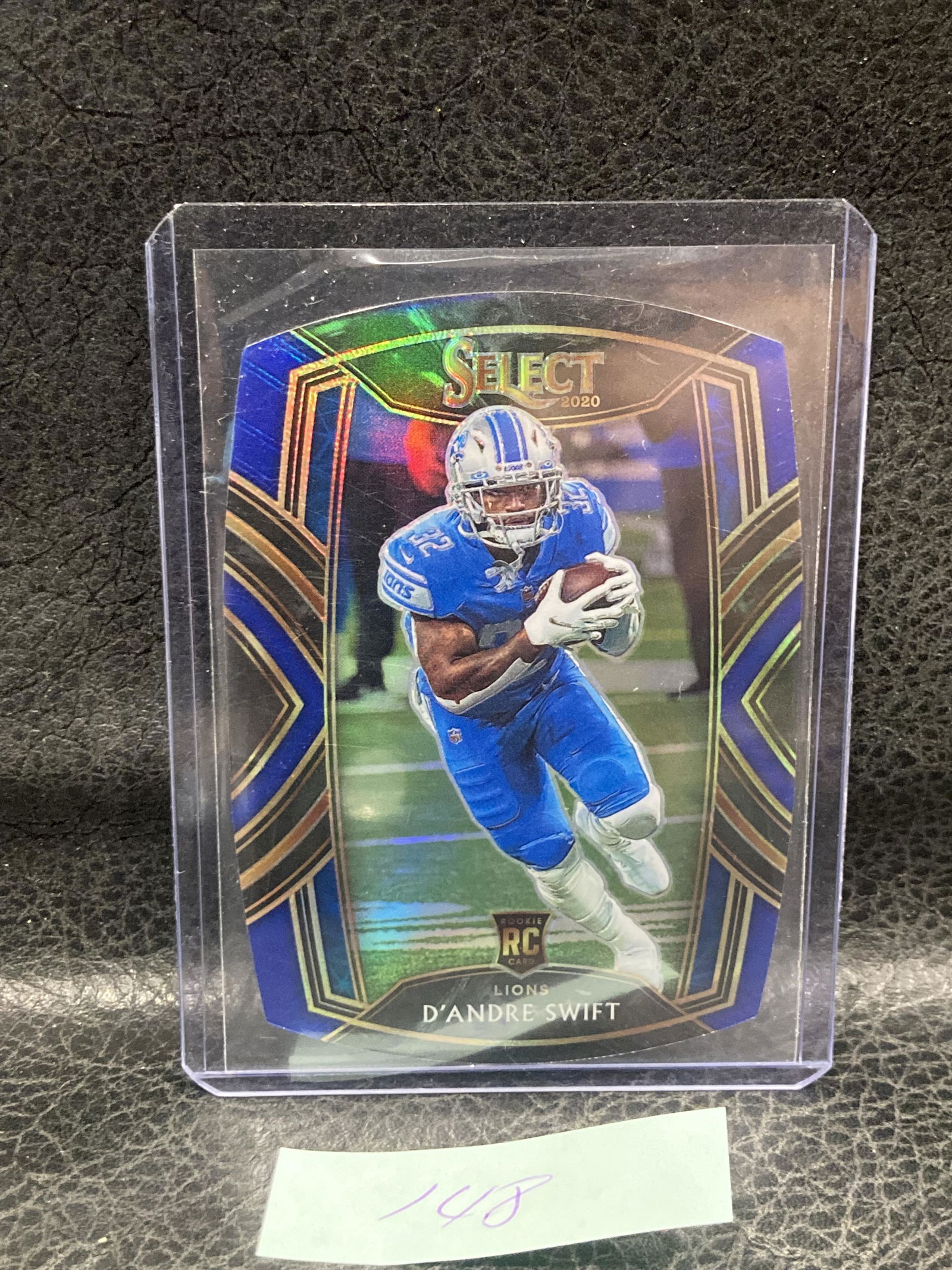 Deandre Swift Rookie Blue Diecut Club Level 2020 Select Lions (1 of 2)