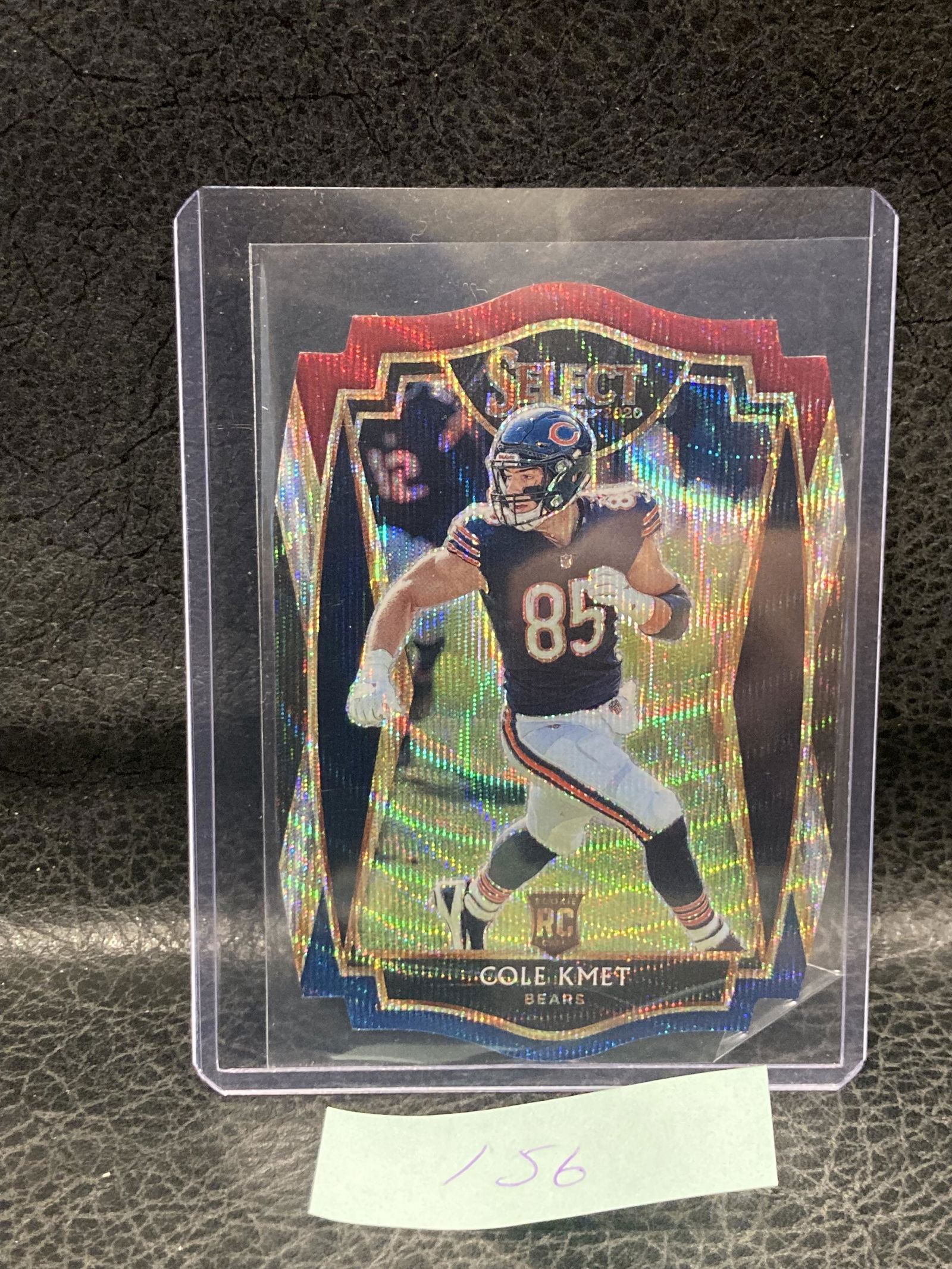 Cole Kmet2020 Panini Select Premier Level Tri-Color Prizm Die-Cut Rookie Rc (1 of 2)