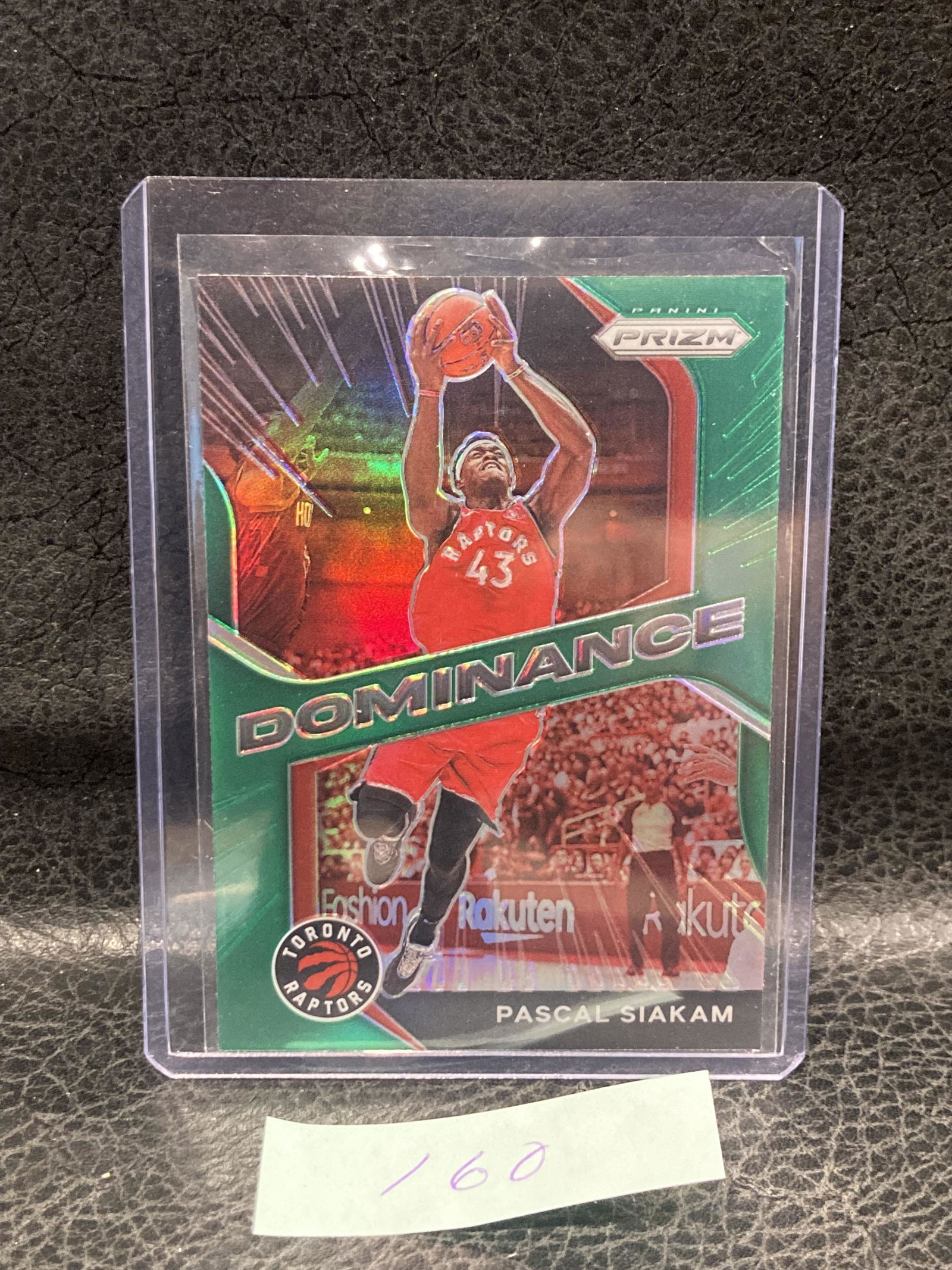 Pascal Siakam Green Prizm Dominance Toronto Raptors 2020-21 Panini Prizm Sp (1 of 2)