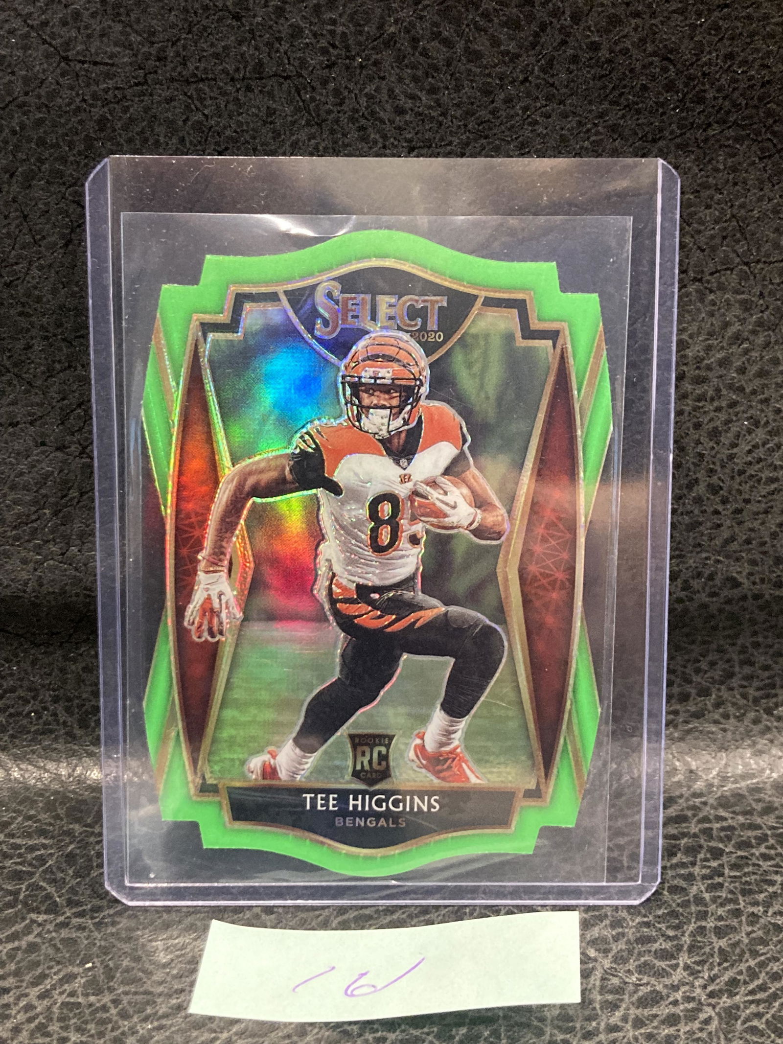 Tee Higgins Die Cut Neon Green Premier Level Rookie 2020 Select #160 (1 of 2)