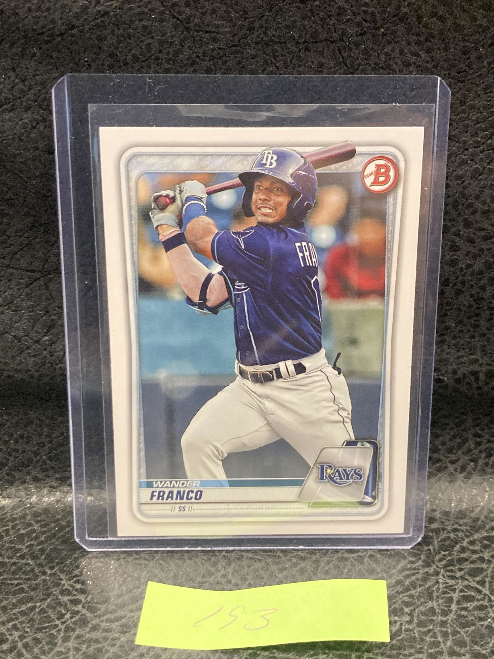 Wander Franco Prospect Card 2020 Bowman Baseball Bp1 Tb Rays (1 of 2)