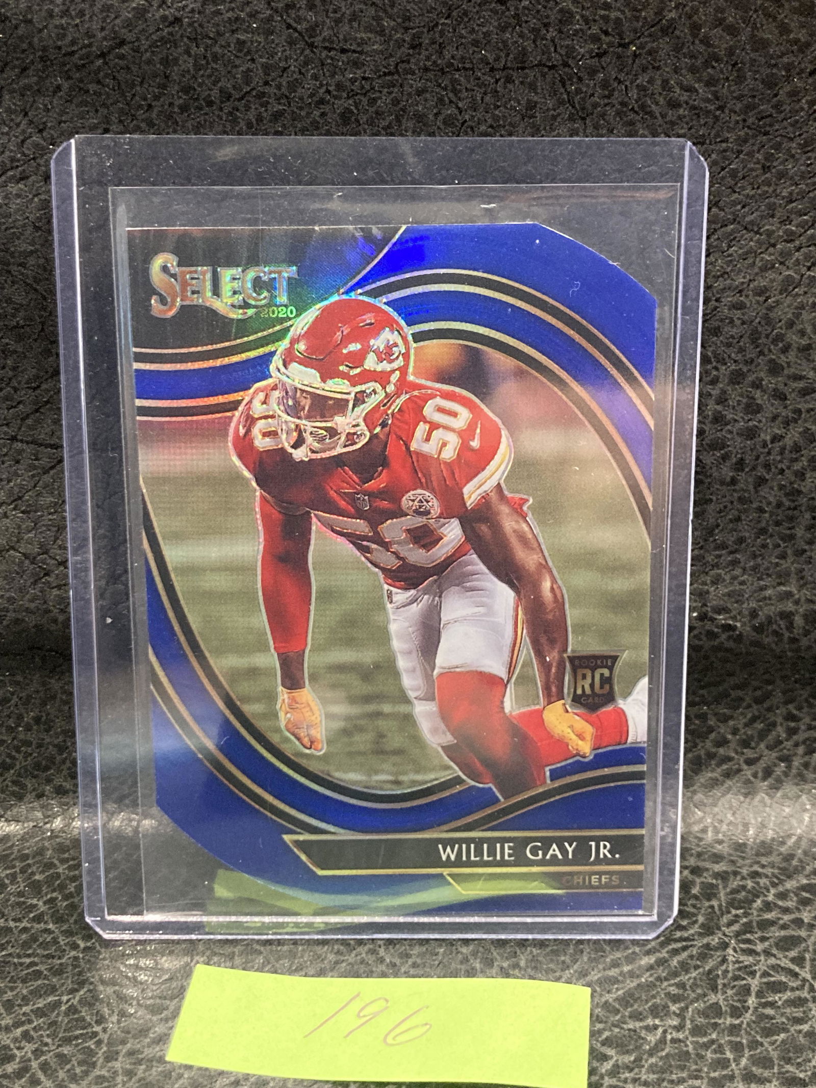 Willie Gay Jr 2020 Panini Select Field Level Blue Prizm Die-Cut Rc #396 (1 of 2)