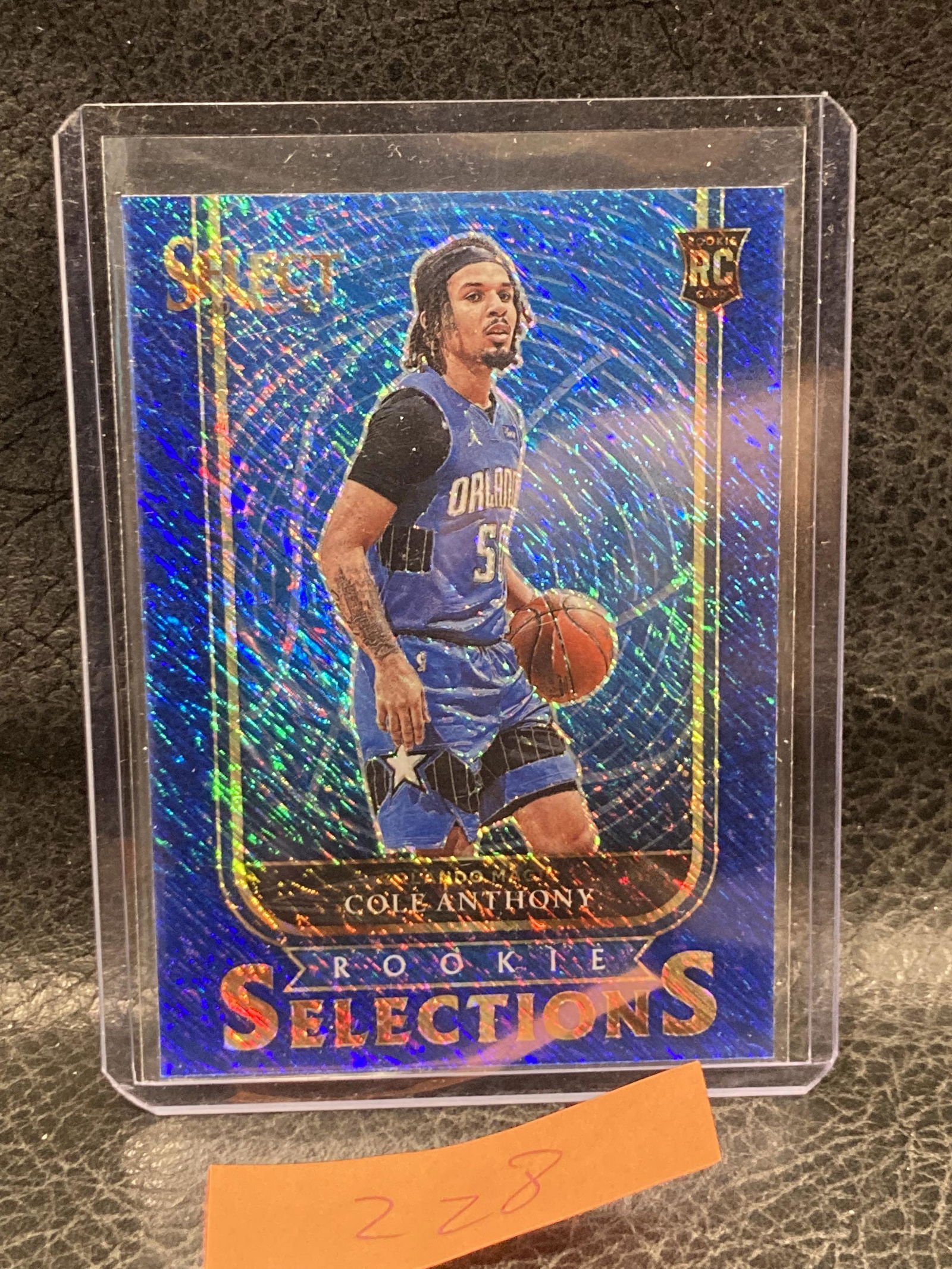 Cole Anthony 2020-21 Panini Select Rookie Selections Blue Shimmer Prizm Rc #13 (1 of 2)
