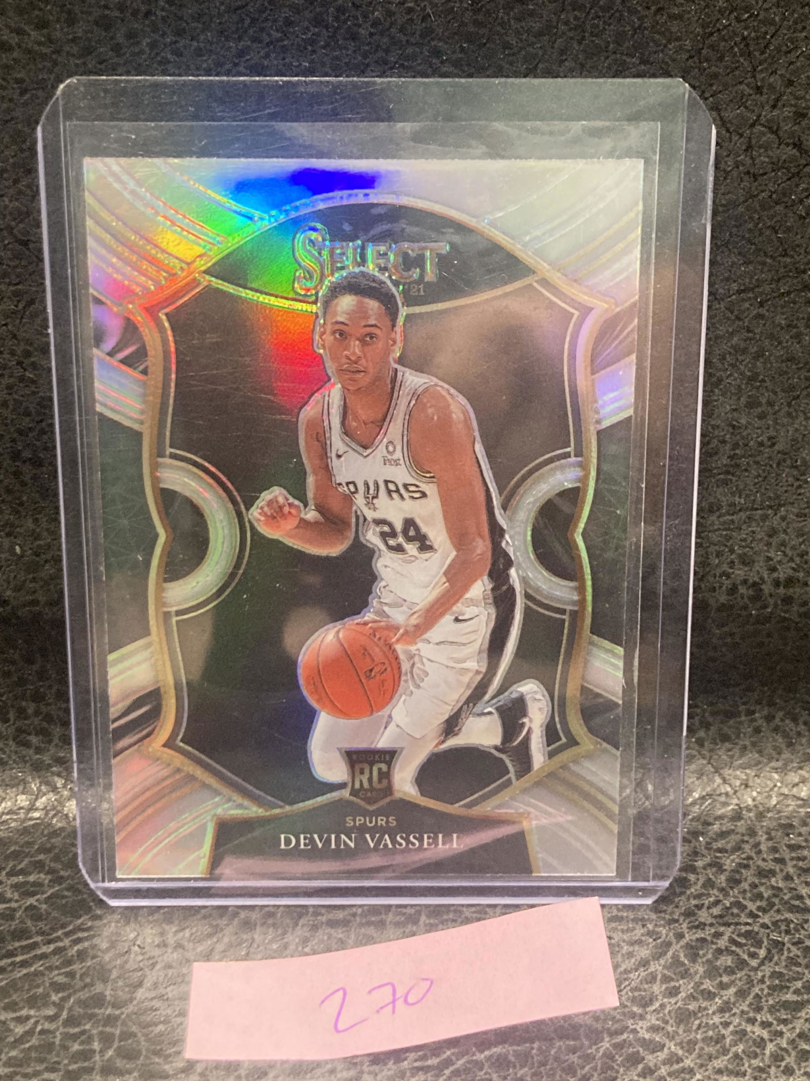 Devin Vassell 2020-21 Select Rookie Silver Prizm Rc #71 Spurs (1 of 2)