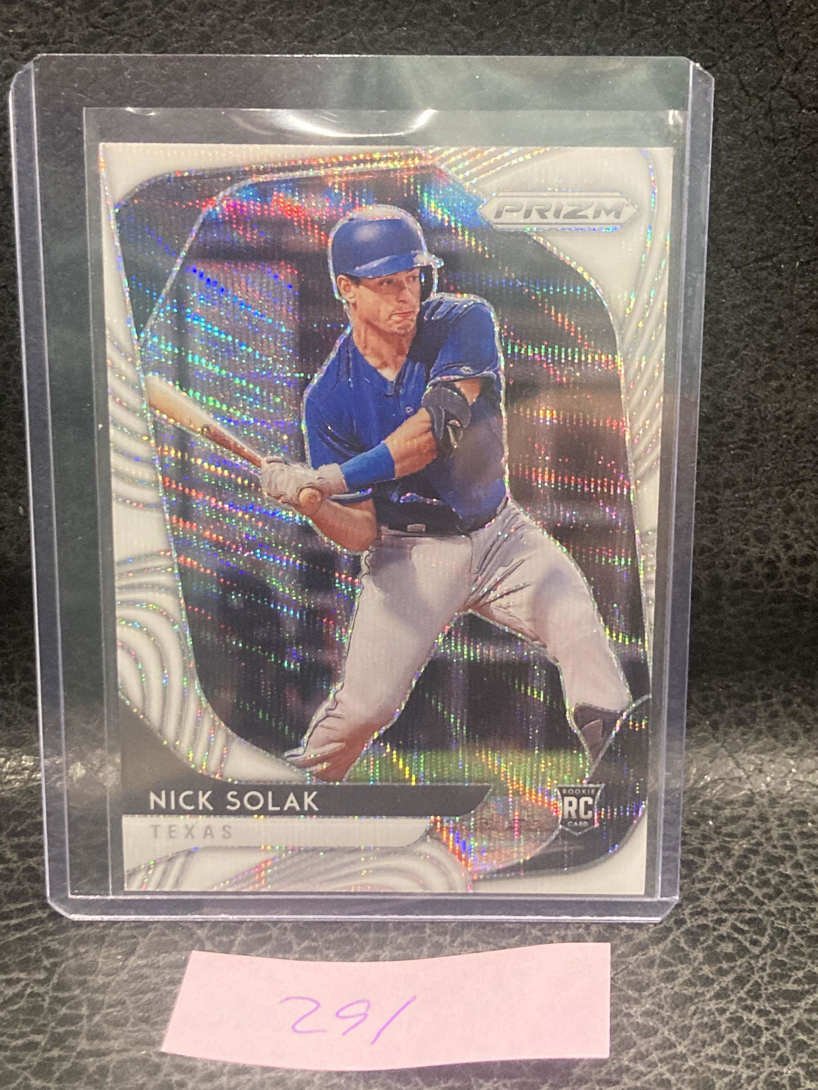 Nick Solak  2020 Prizm Texas Rangers Rc Rookie White Wave (1 of 2)