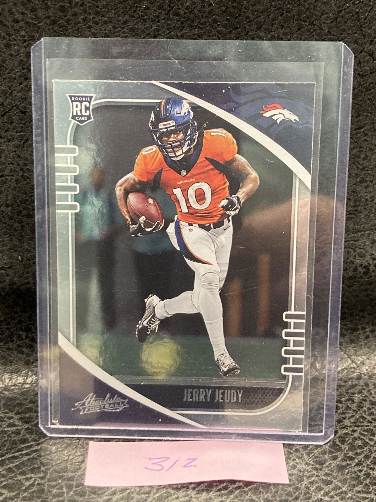 Jerry Juedy2020 Absolute Rookie Rc 3 Card Lot Broncos (1 of 2)