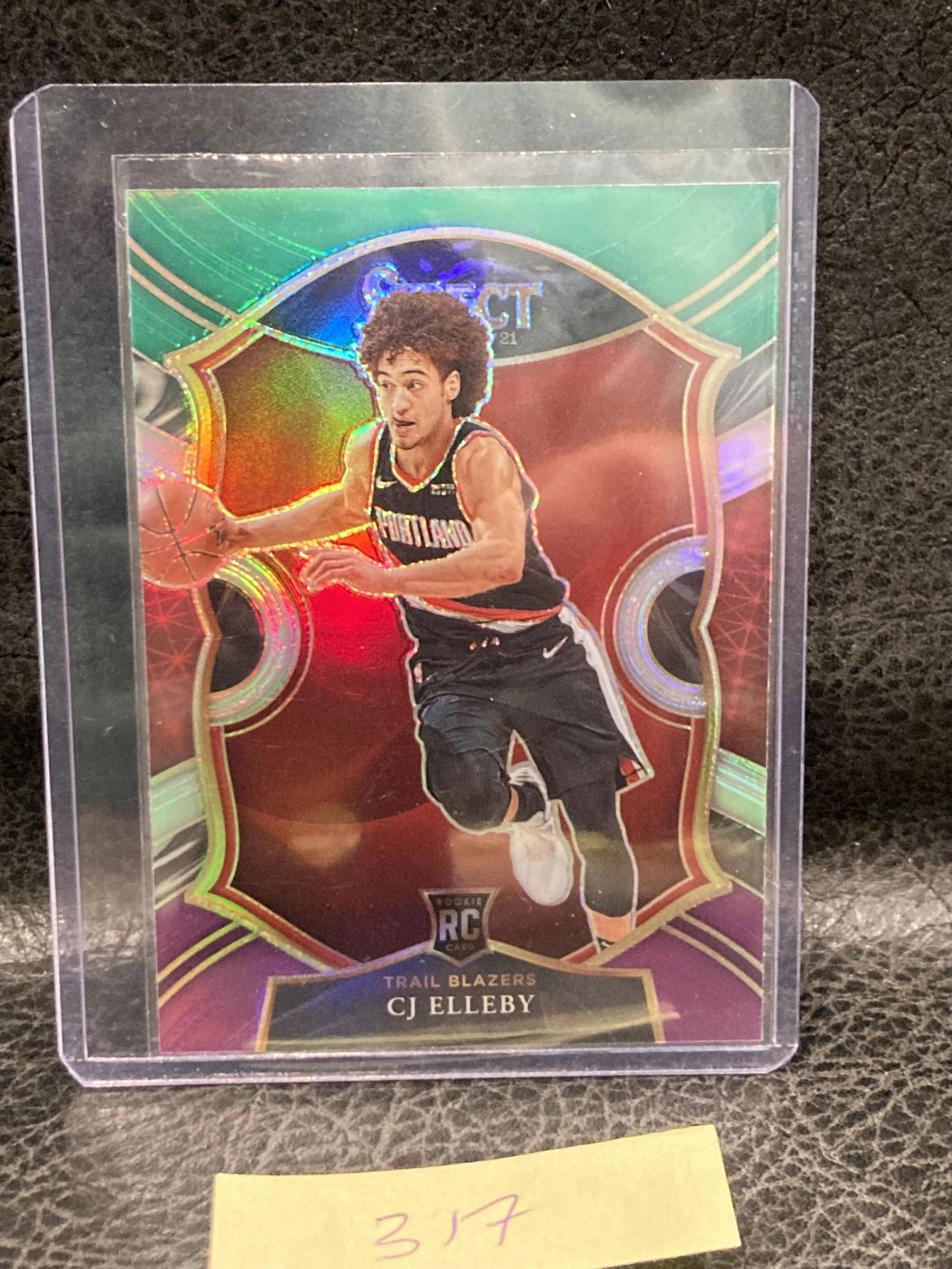 Cj Elleby 2020-21 Select Concourse Level Green White Purple Prizm Sp Rookie Rc (1 of 2)