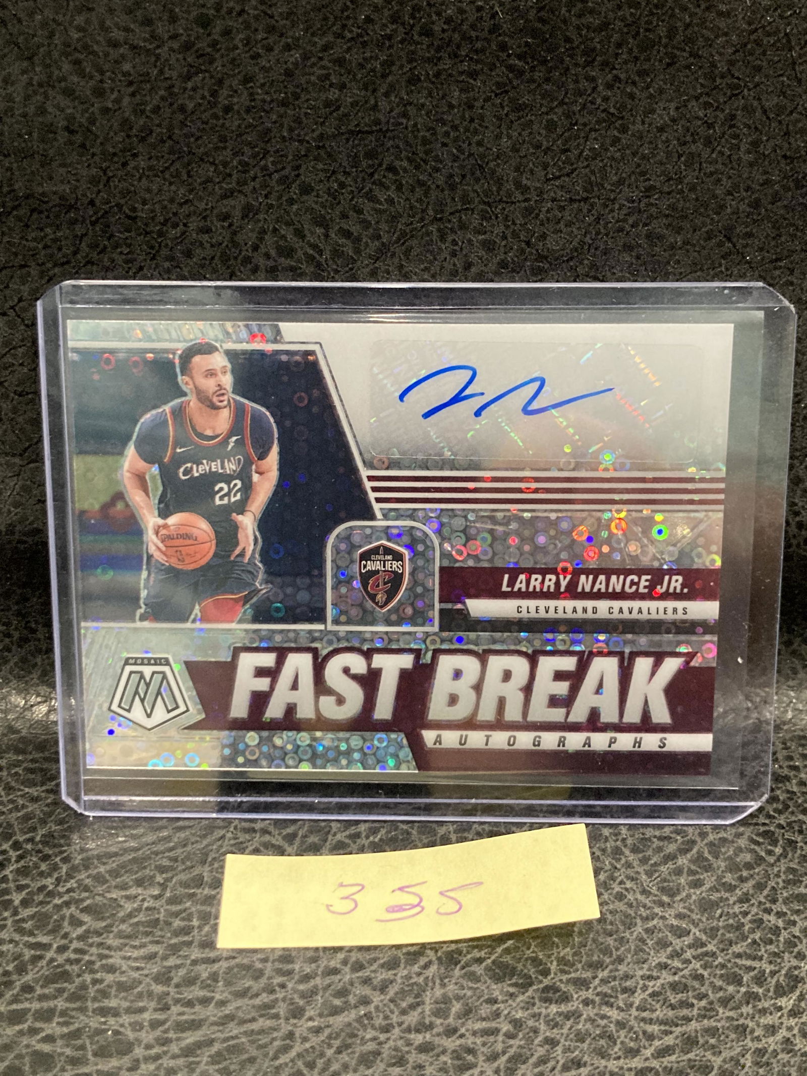 Larry Nance Jr 2020-21 Nba Panini Mosaic Fast Break Prizm Auto Cavaliers (1 of 2)