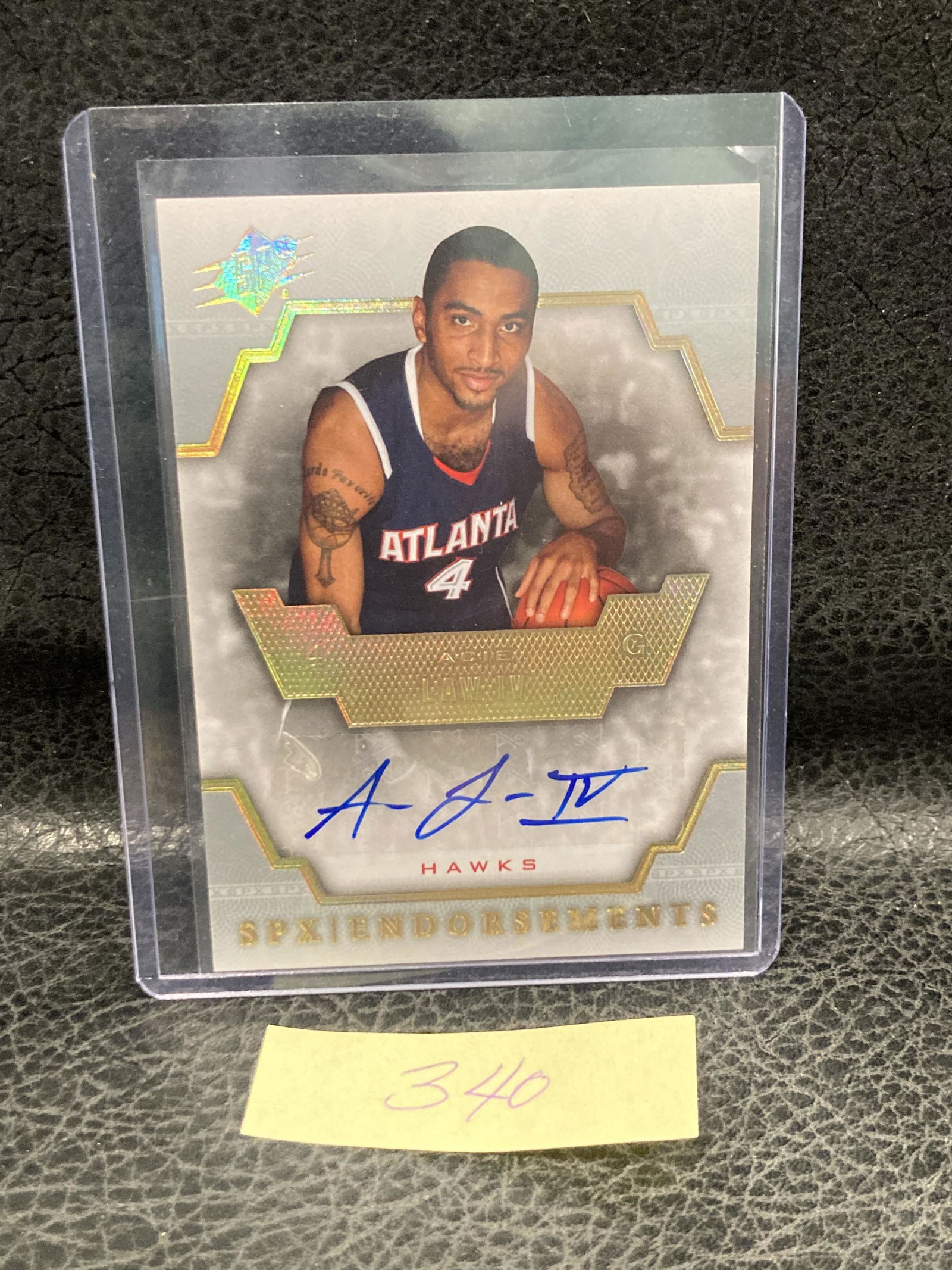 Acie Law Rookie Autograph 2007-08 Upper Deck Spx Endorsements Rc Auto (1 of 2)