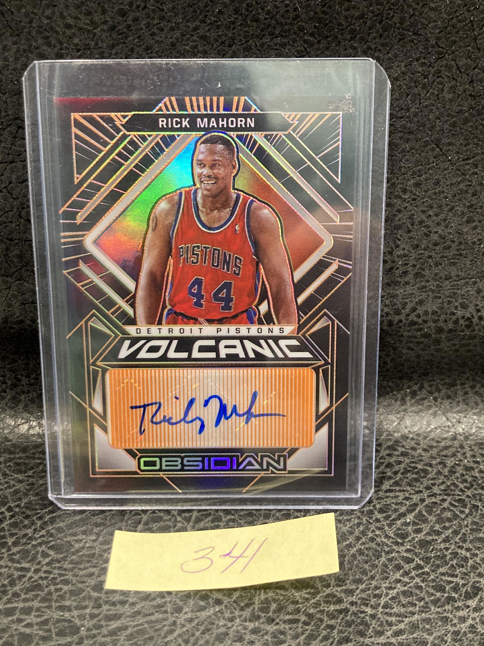 Rick Mahorn 2020 21 Panini Obsidian Volcanic Etch Auto /50 (1 of 2)