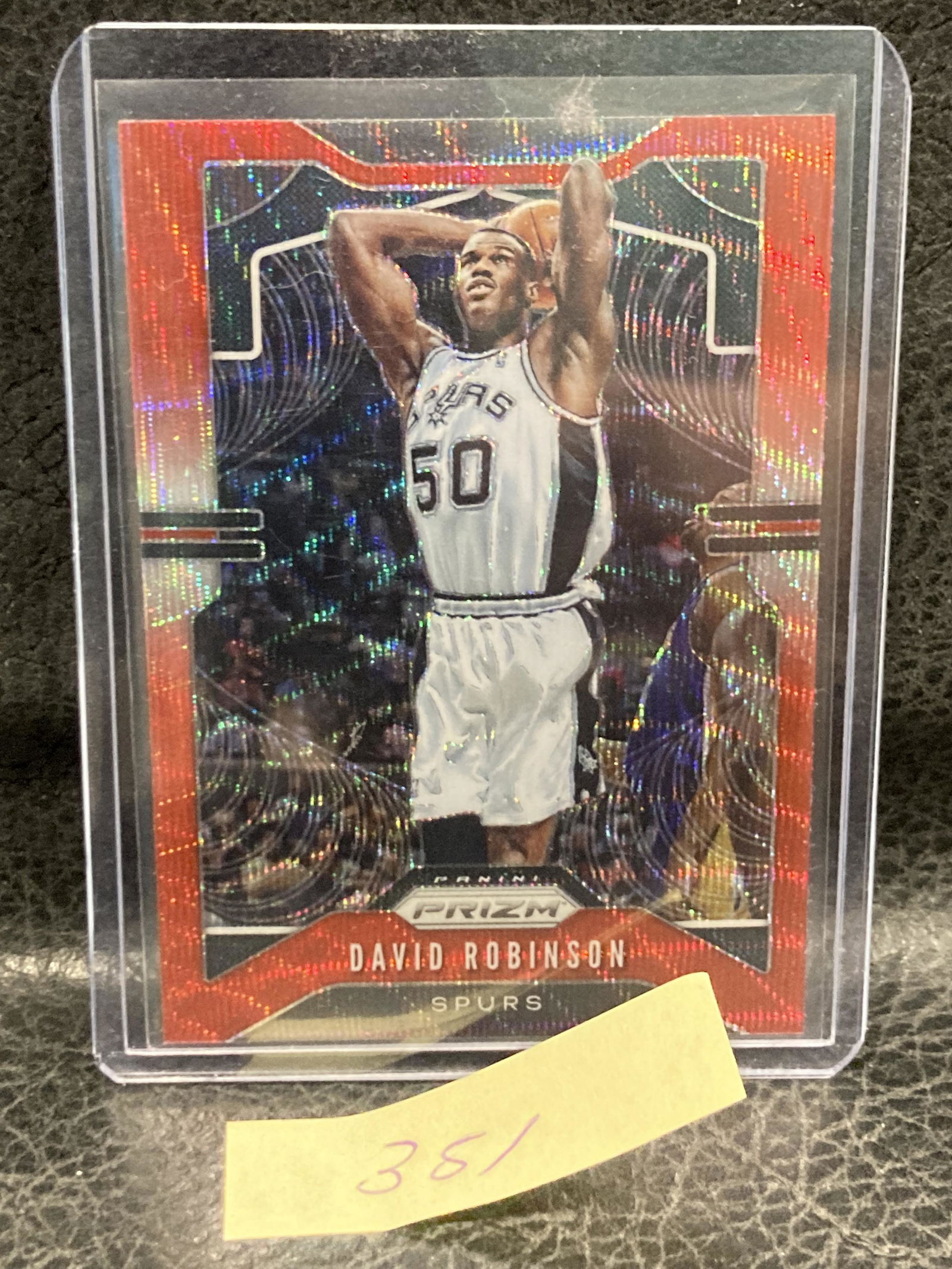David Robinson 2019-20 Prizm #9 Red Wave Prizm San Antonio Spurs (1 of 2)