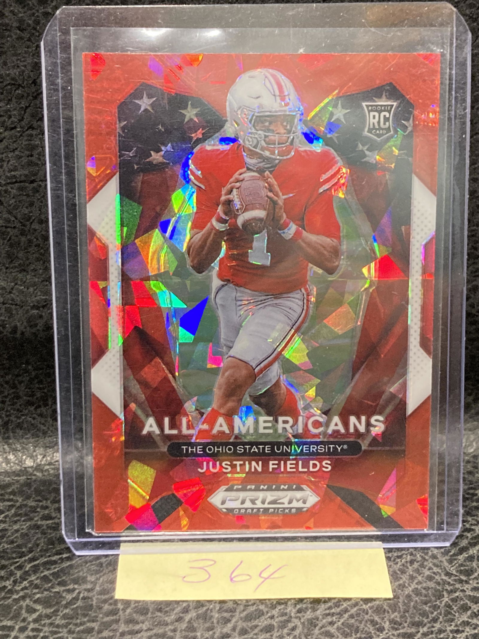 Justin Fields 2021 Prizm Draft Picks Red Cracked Ice All Americans Rc Bears Osu (1 of 2)
