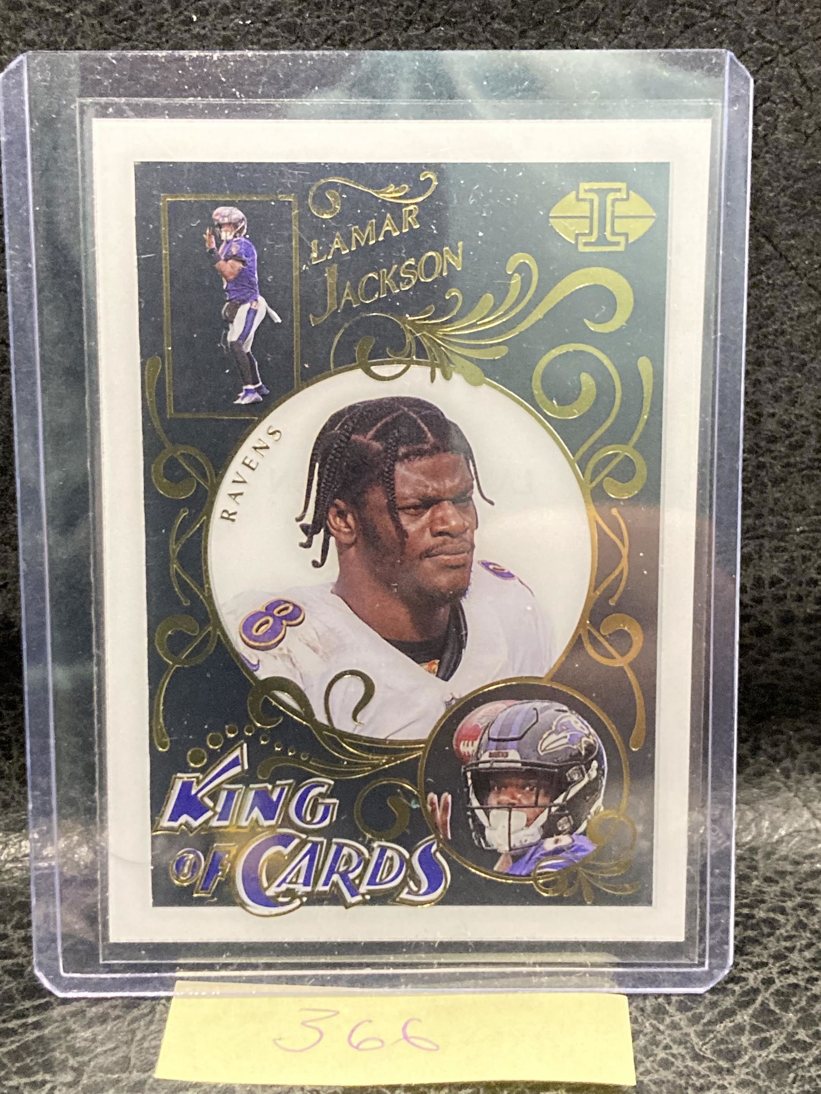 Lamar Jackson 2021 Illusions King Of Cards Acetate Base #3 (1 of 2)