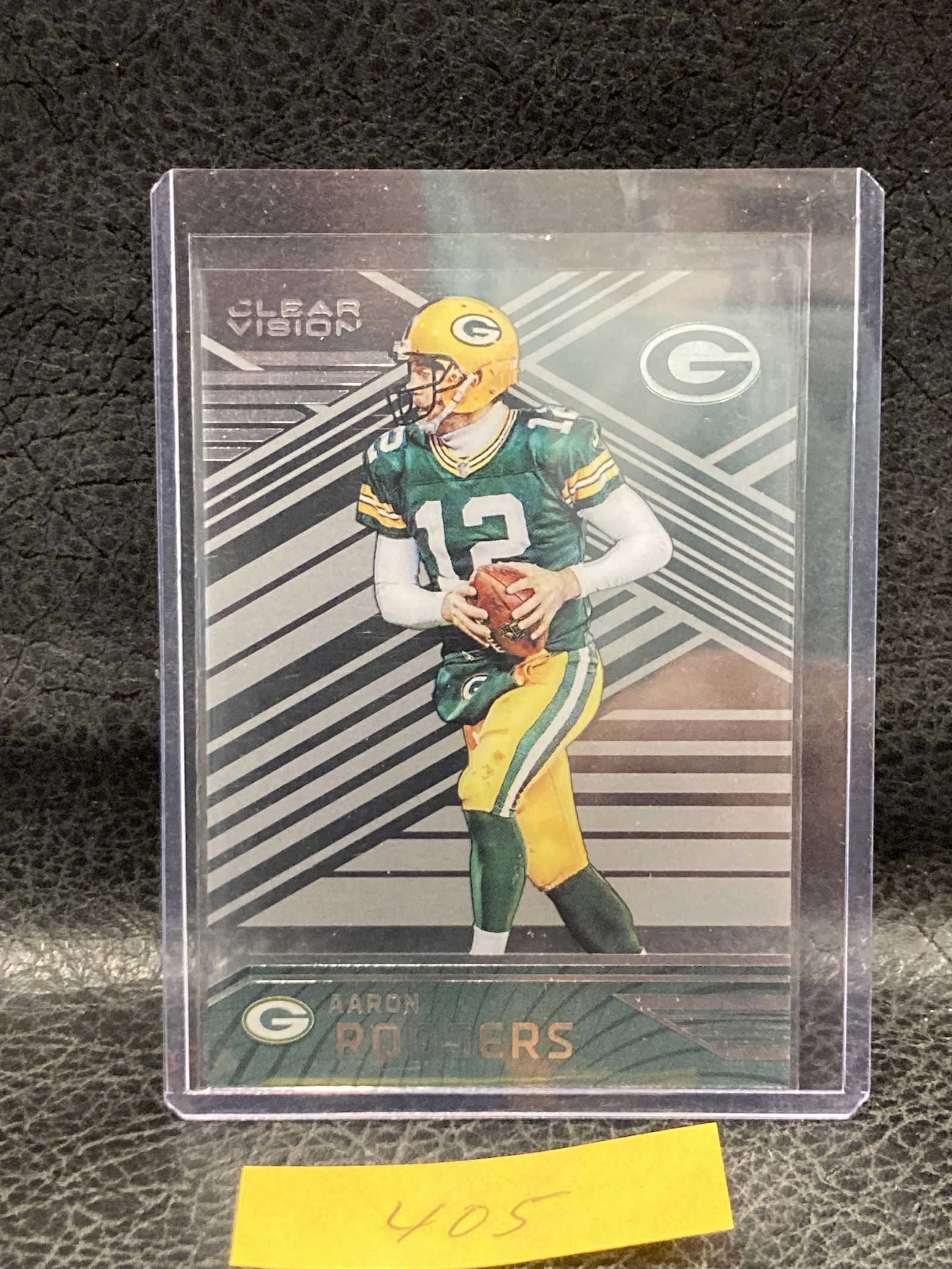 Aaron Rodgers 2016  Clear Vision Green Bay Packers #25 Clear Acetate (1 of 2)