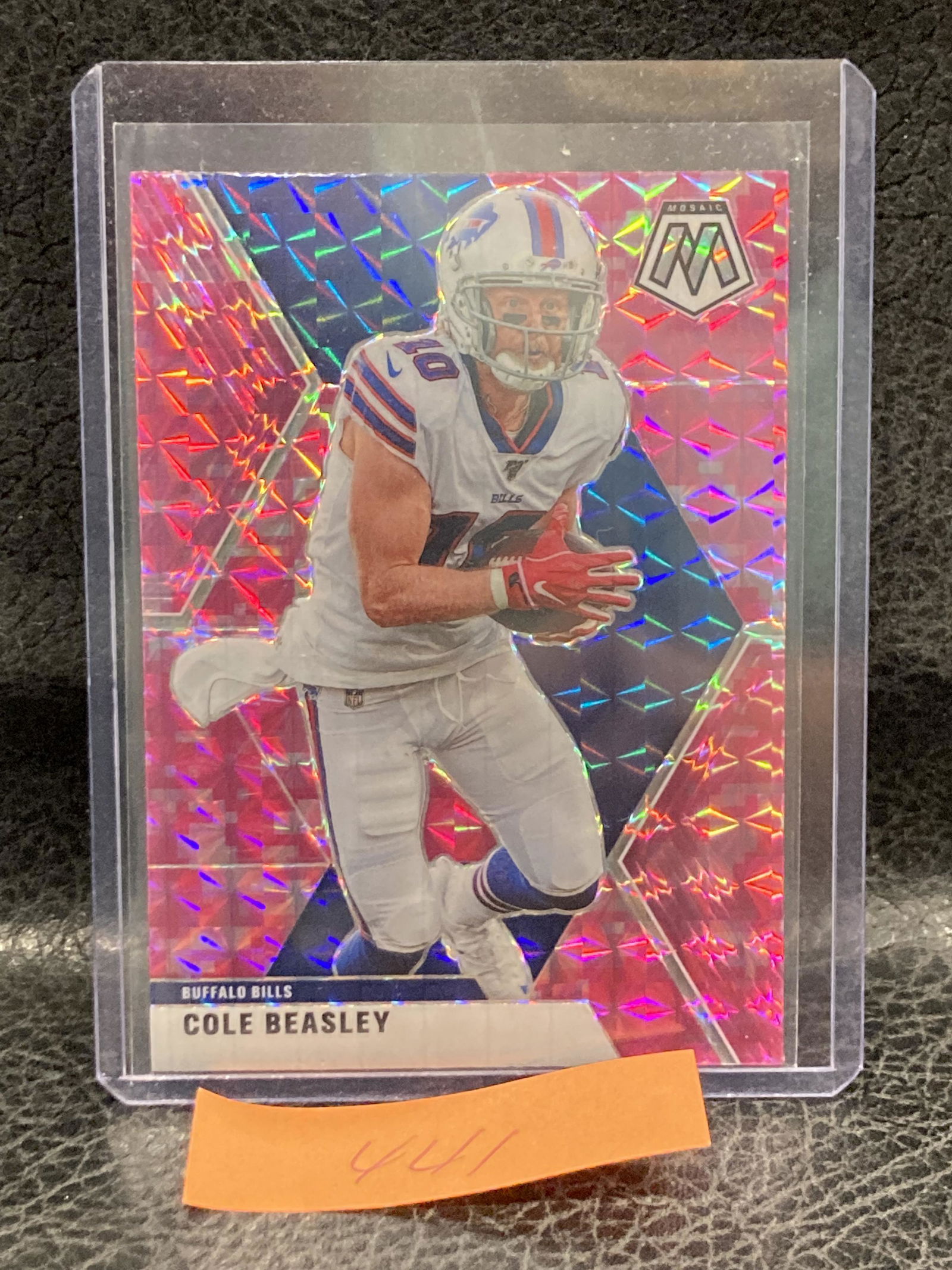 Cole Beasley 2020 Panini Mosaic Pink Prizm Refractor #29 Buffalo Bills (1 of 2)