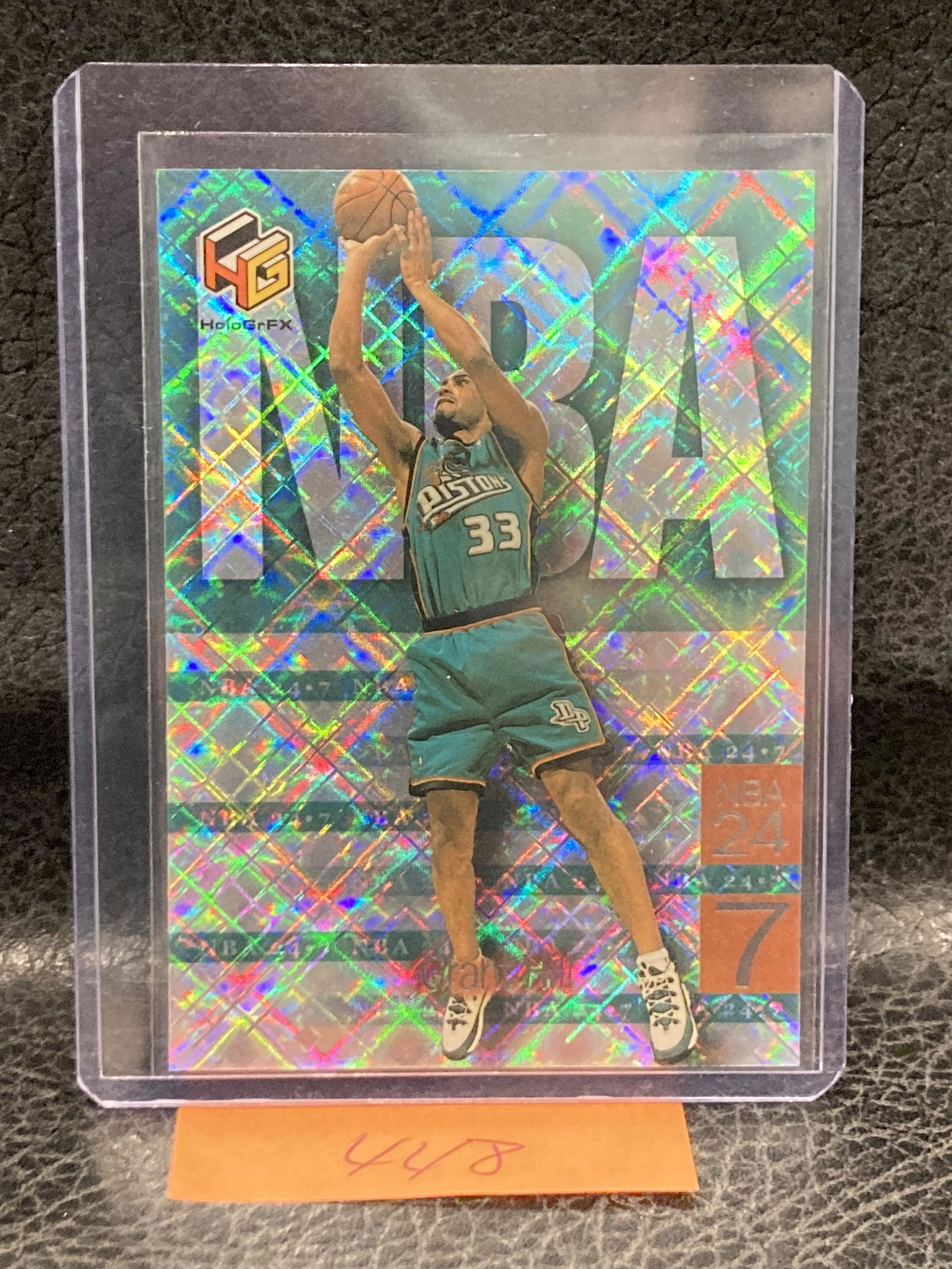 Grant Hill 1999-00 Upper Deck Hologrfx Nba 24-7 #N9 Insert Card Detroit Pistons (1 of 2)