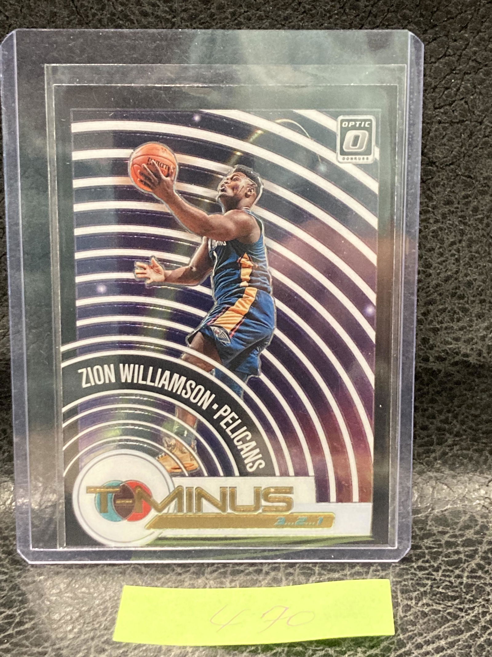 Zion Williamson 2020-21 Donruss Optic Prizm Tminus Pelicans (1 of 2)