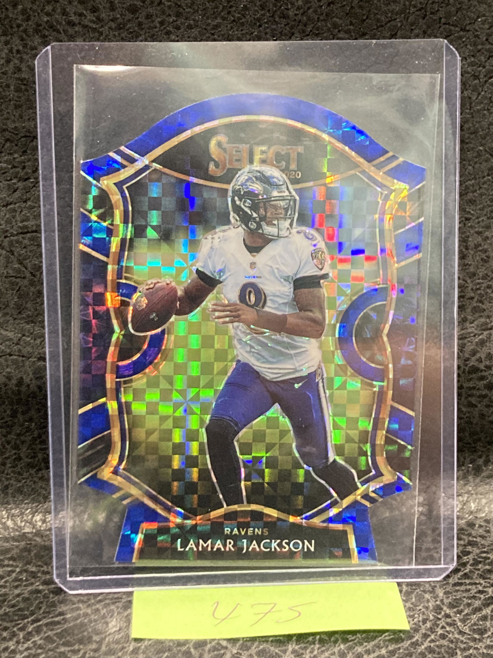2020 Select Blue Power Die Cut Concourse Lamar Jackson Ravens (1 of 2)