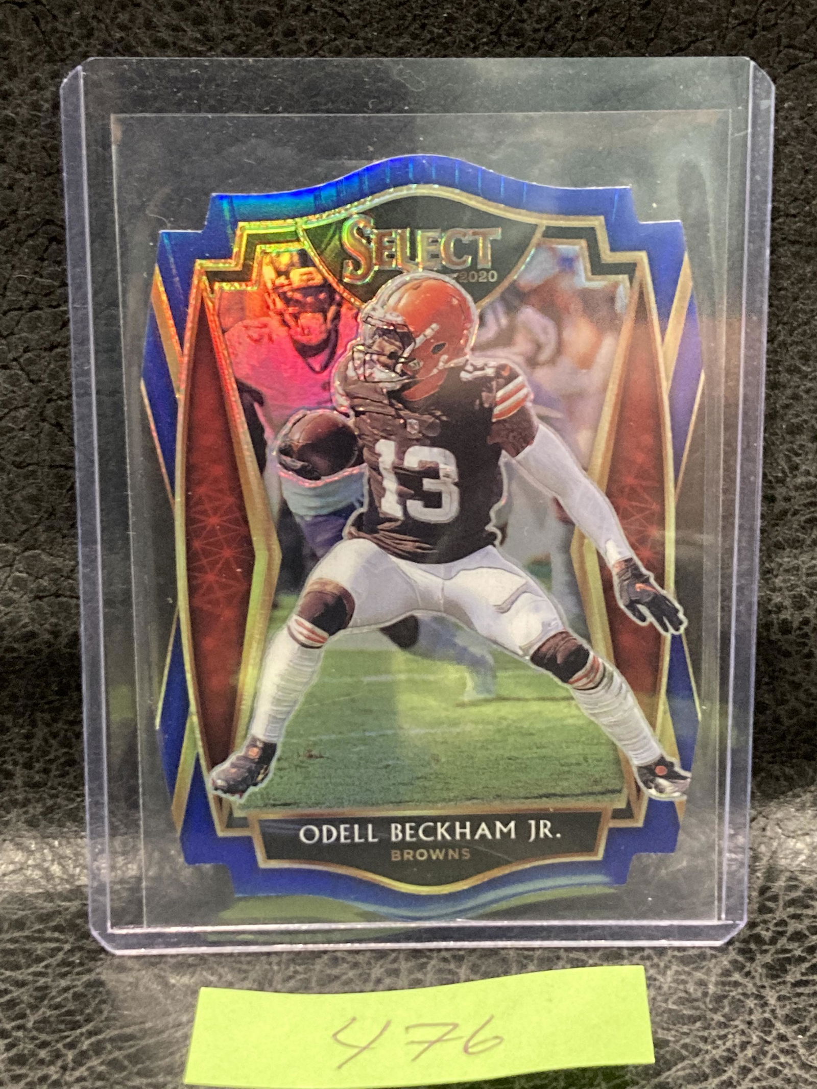 Odell Beckham Jr. 2020 Select Premier Level Blue Prizm Die-Cut #124 Browns Rams (1 of 2)