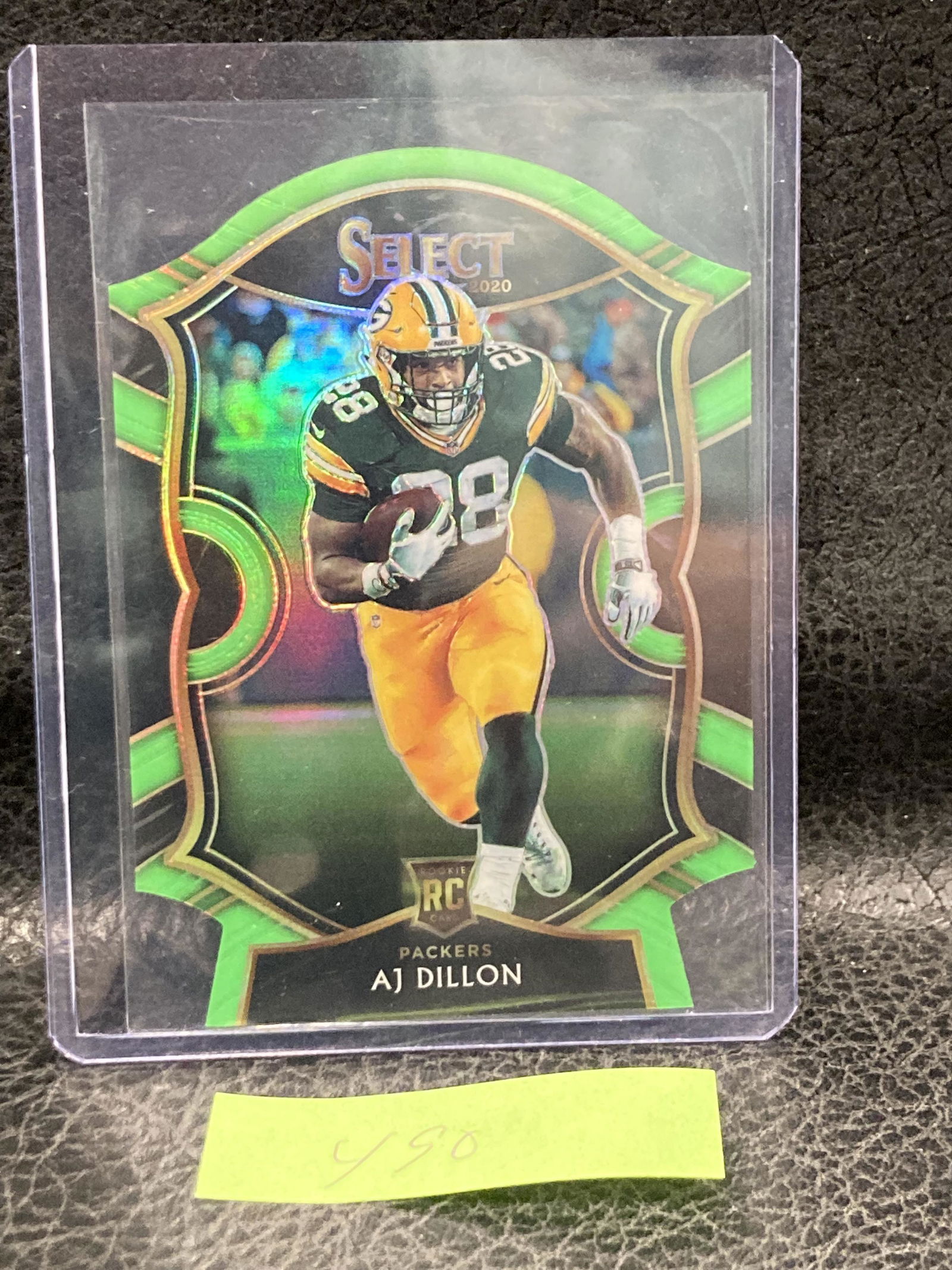 Aj Dillon 2020 Panini Select Die Cut Neon Green Concourse Rc (1 of 2)