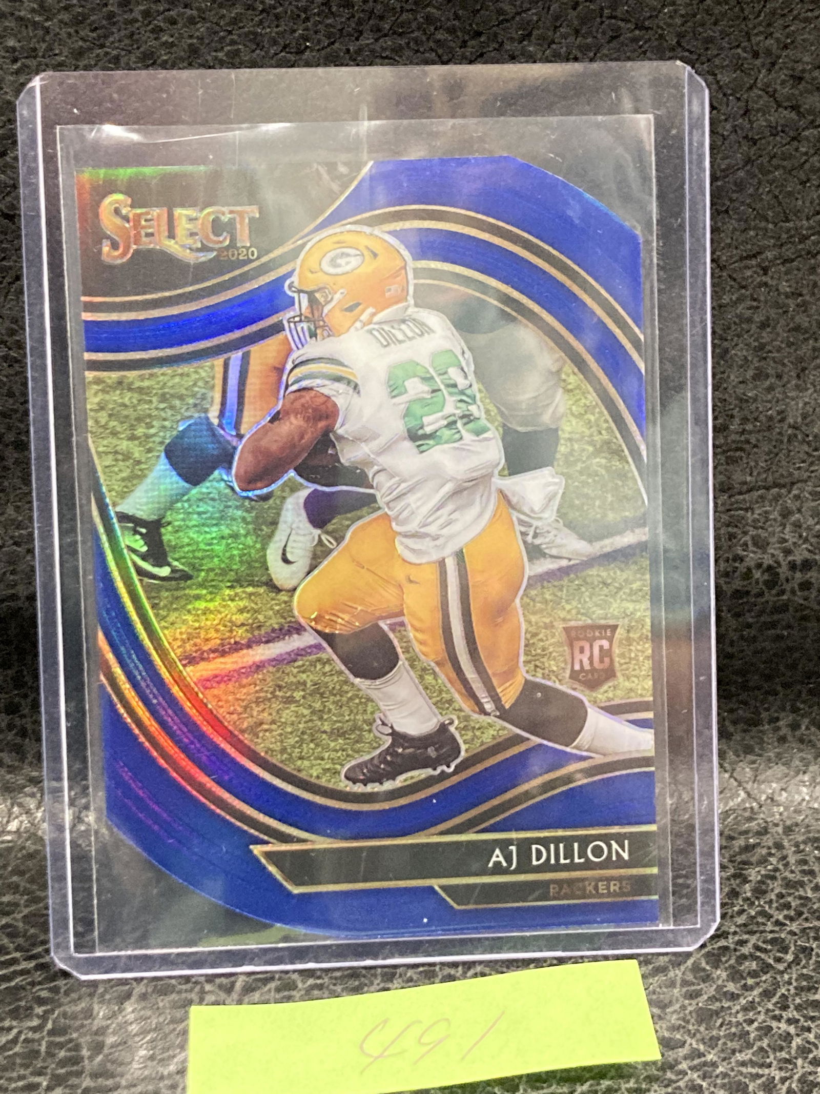 Aj Dillon 2020 Select Field Level Blue Prizm Die-Cut Rookie #365 * Packers A.J. (1 of 2)