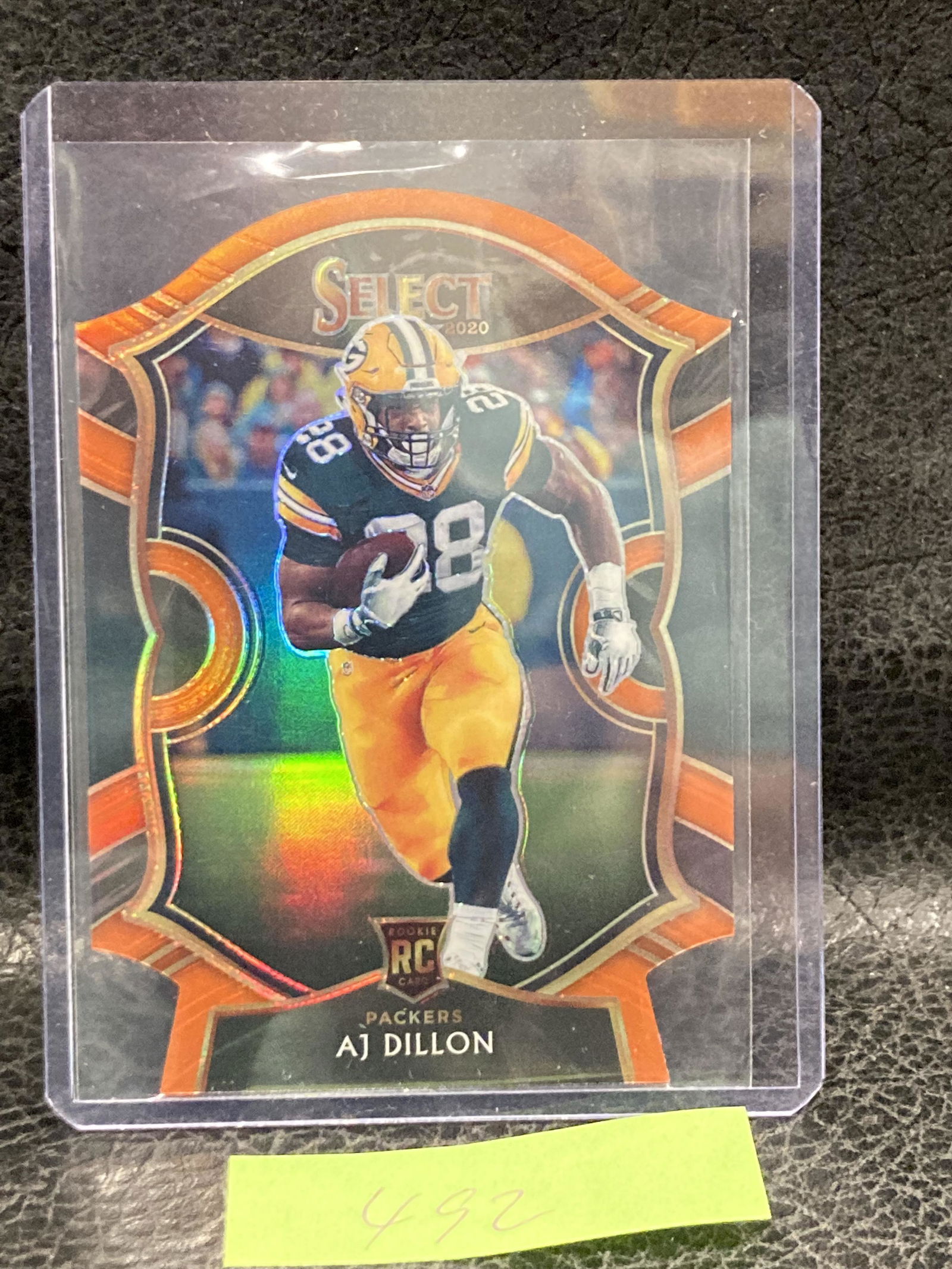 Aj Dillon 2020 Panini Select Concourse Orange Prizm Die-Cut #65 Rookie Rc (1 of 2)