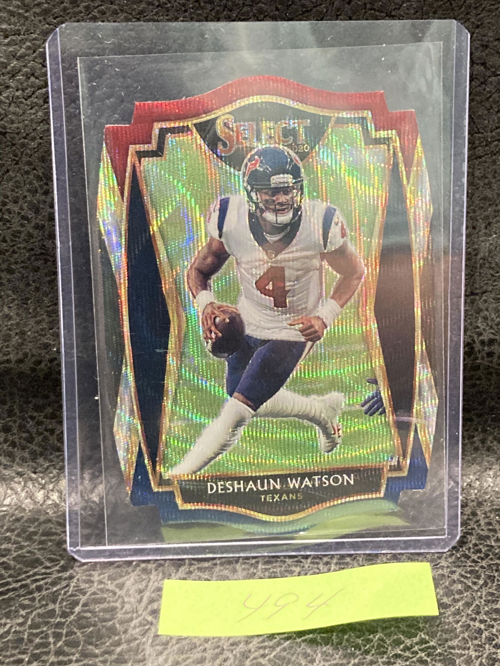 Deshaun Watson 2020 Select Tri-Color Premier Level Houston Texans Die Cut (1 of 2)