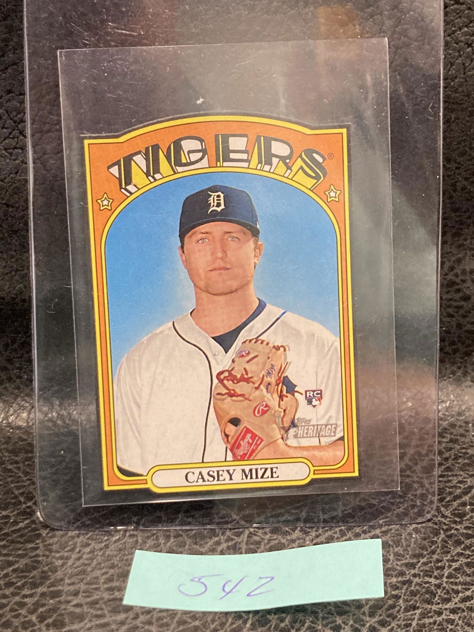 Casey Mize Rookie Card2021 Topps Heritage Die Cut Tigers (1 of 2)