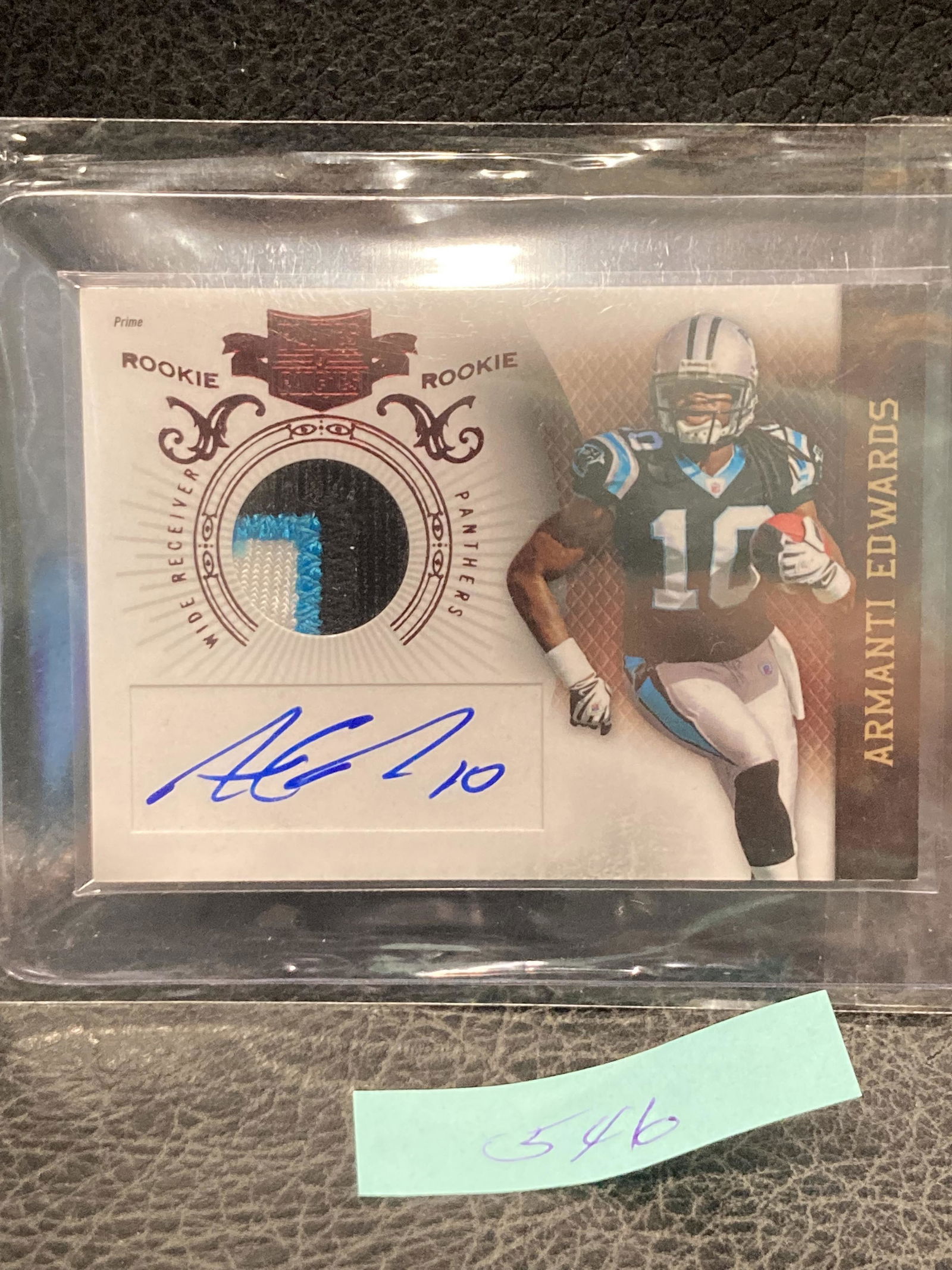 Armanti Edwards Patch Auto 2010 Plates & Patches /699 (1 of 2)
