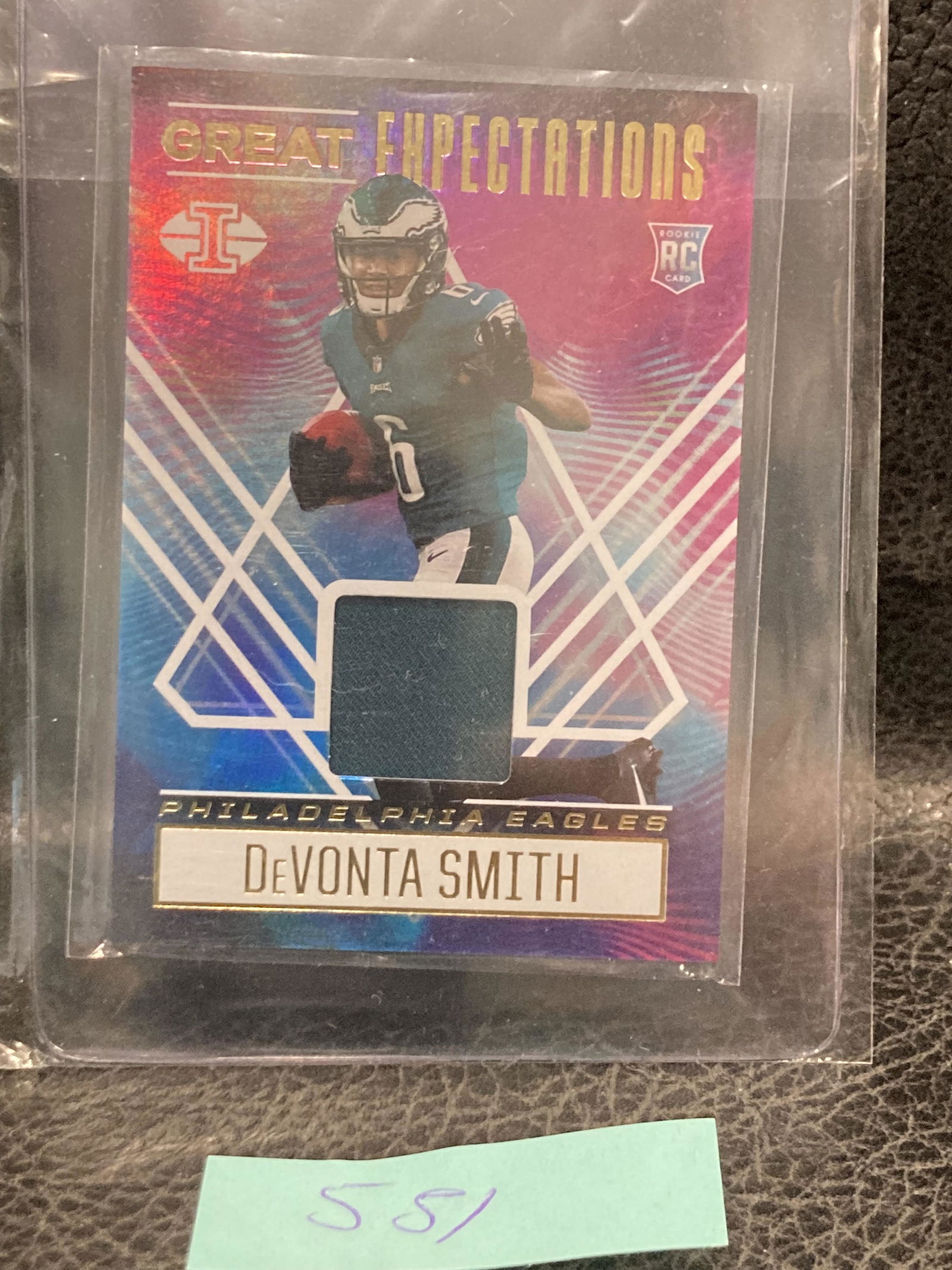Devonta Smith 2021 Illusions Great Expectations Patch Relic Rc #GE-DS Eagles (1 of 2)