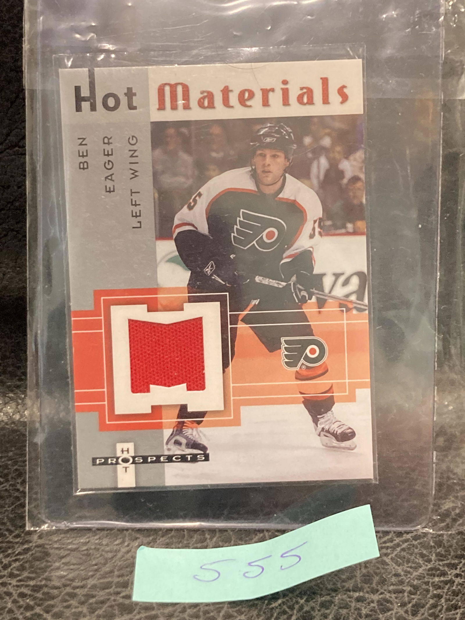 Ben Eager  2005-06 Fleer Hot Prospects Jersey Rc Hot Materials Hm-Be Rookie Flyer (1 of 2)