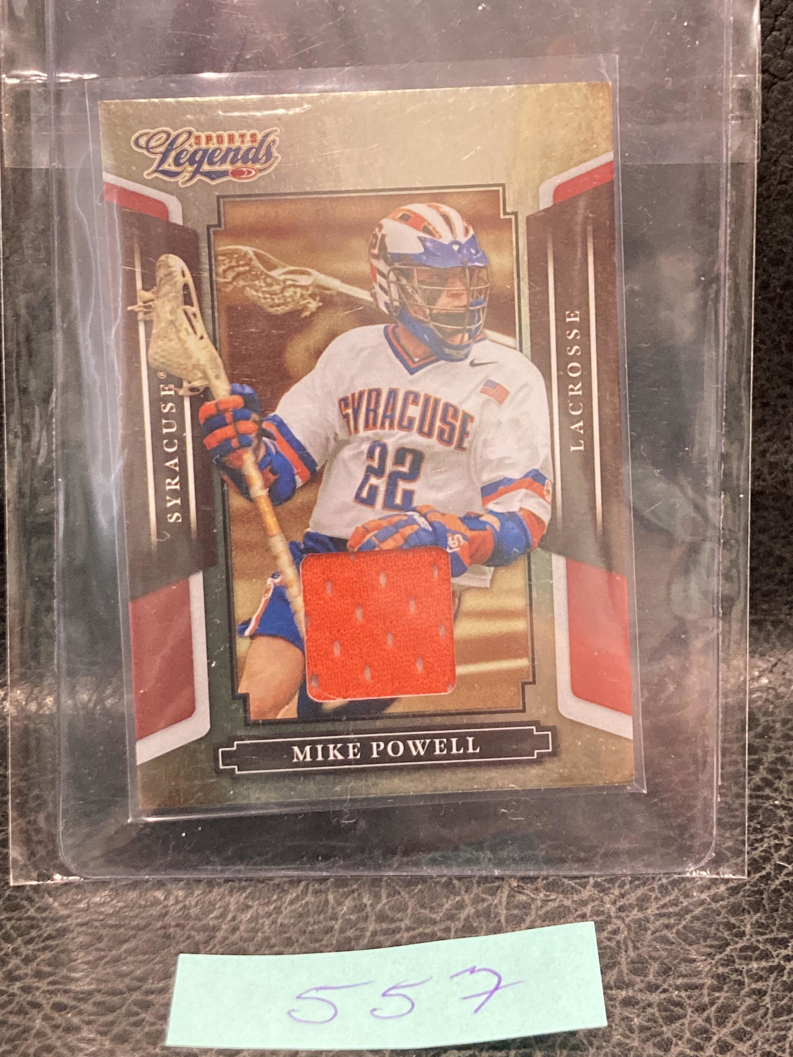 Mike Powell 2008 Donruss Americana Sports Legends #28 Lacrosse Jersey /250: Mike Powell 2008 Donruss Americana Sports Legends #28 Lacrosse Jersey /250