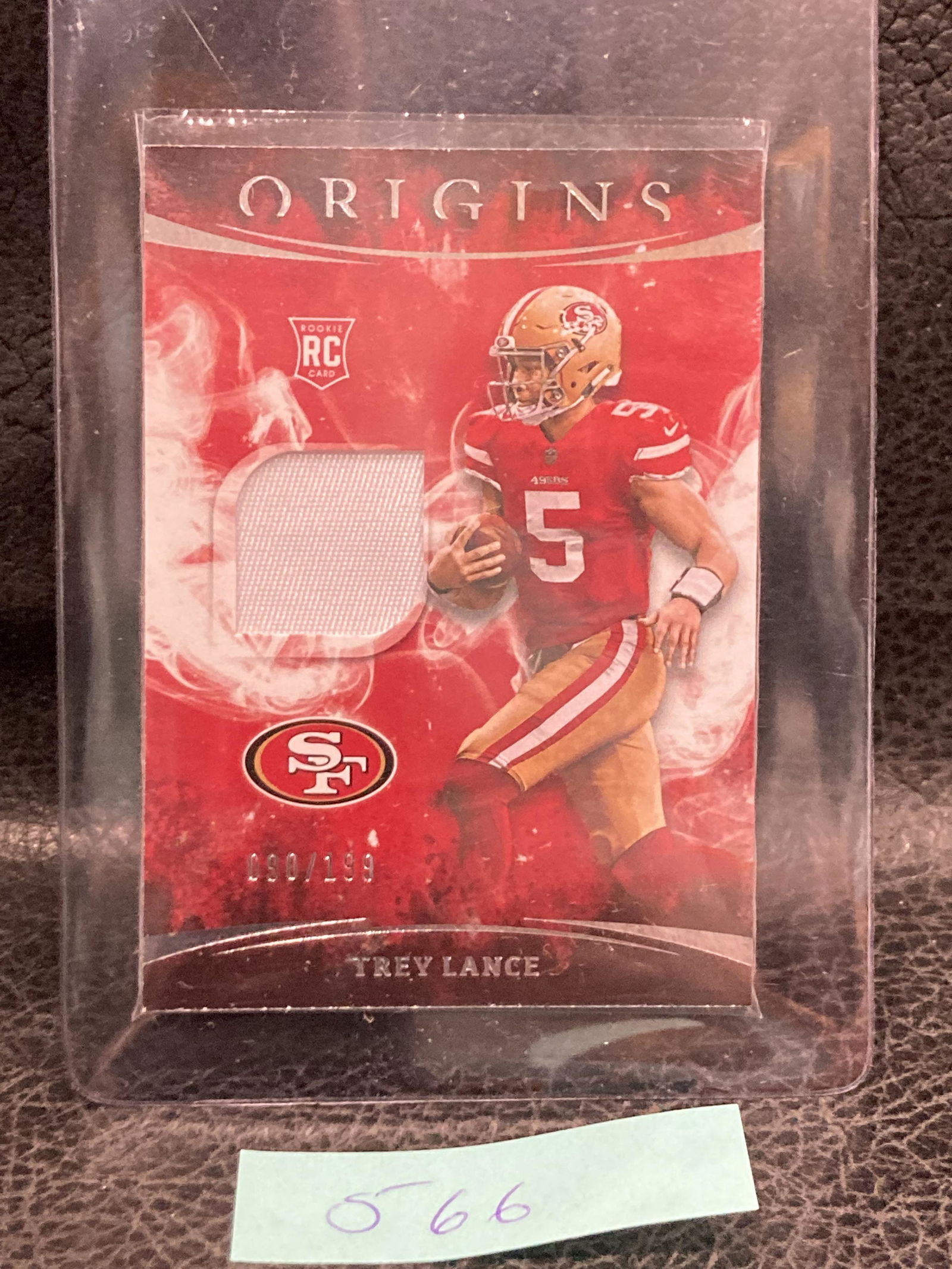 Trey Lance 2021 Panini Origins Rookie Patch /199 #RP-TRL 49ers (1 of 2)