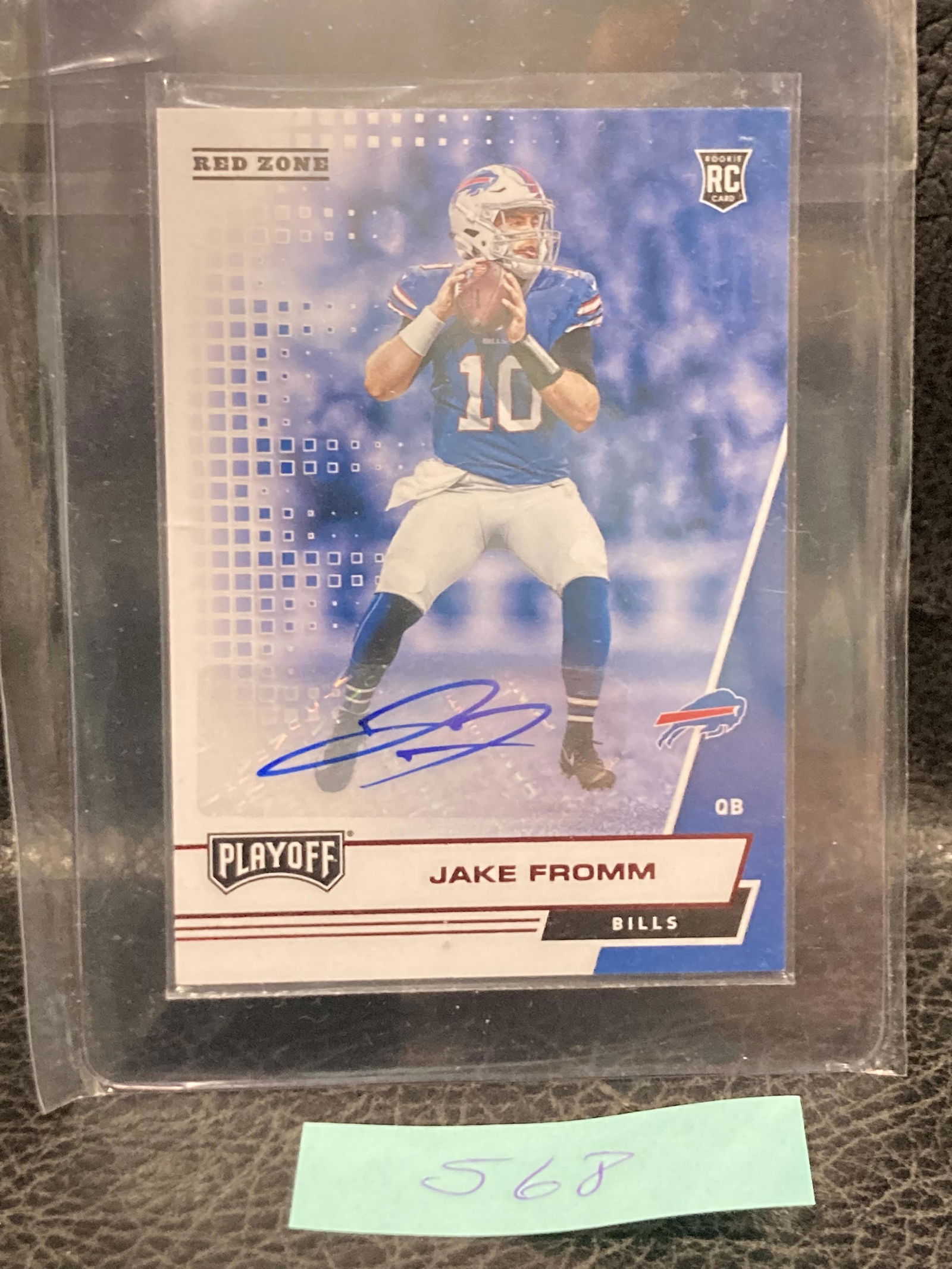 Jake Fromm 2020 Panini Playoff Rookies Red Zone #208 Rookie Rc Auto (1 of 2)