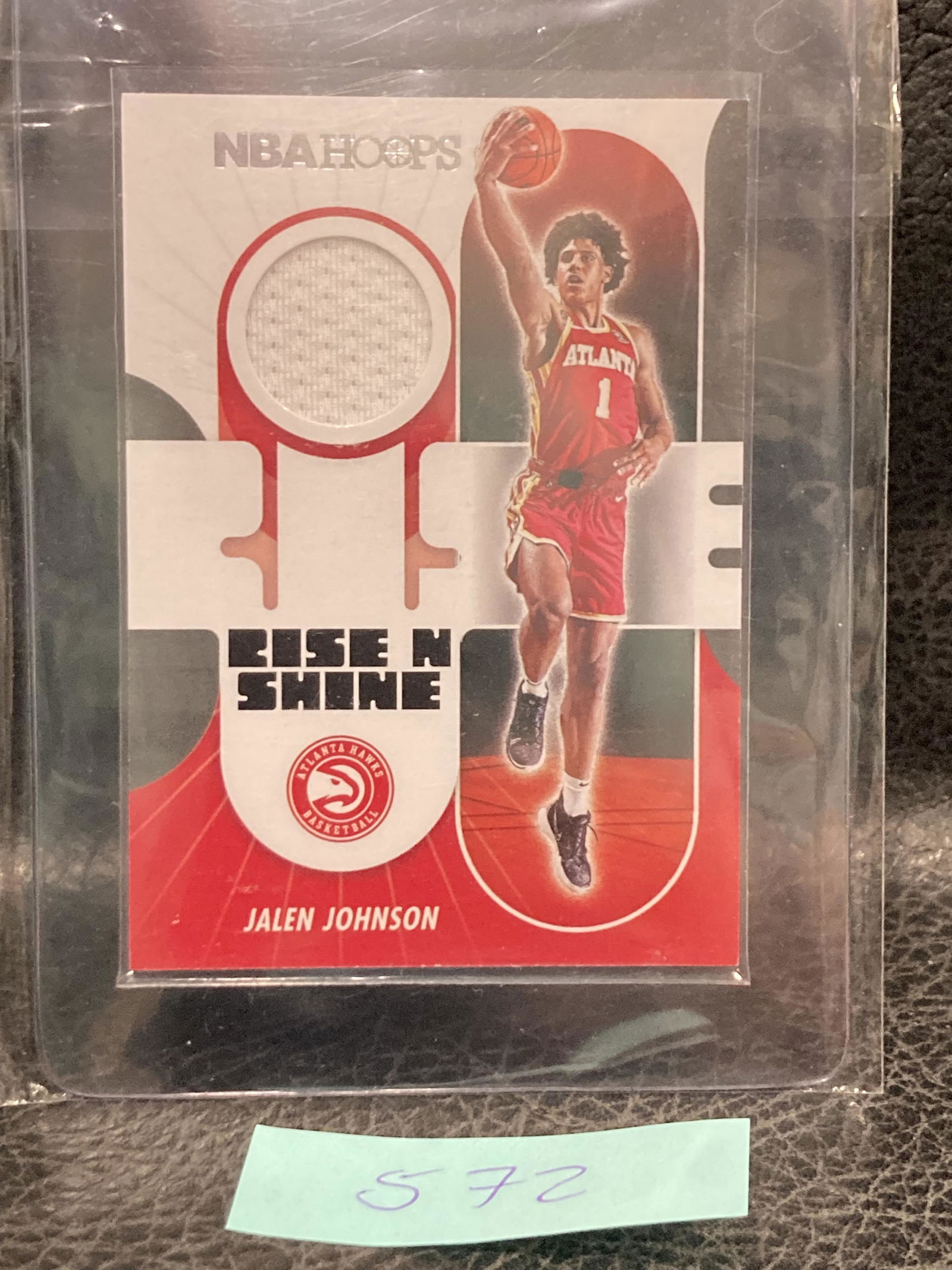 Jalen Johnson 2021-22 Nba Hoops Rise N Shine Relic Bulls Rookie (1 of 2)