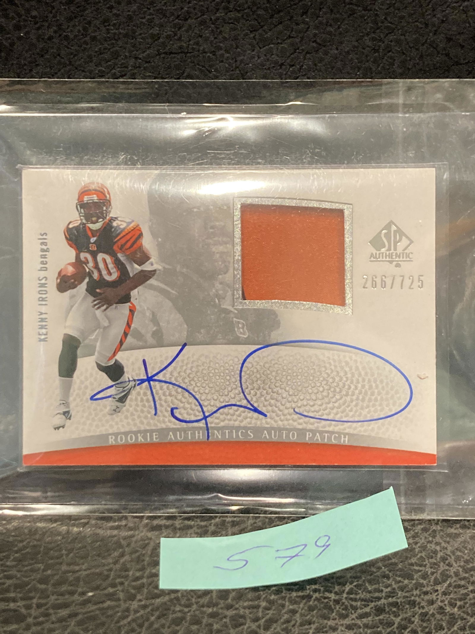 Kenny Irons 2007 Sp Authentic Auto Patch #/725 (1 of 2)