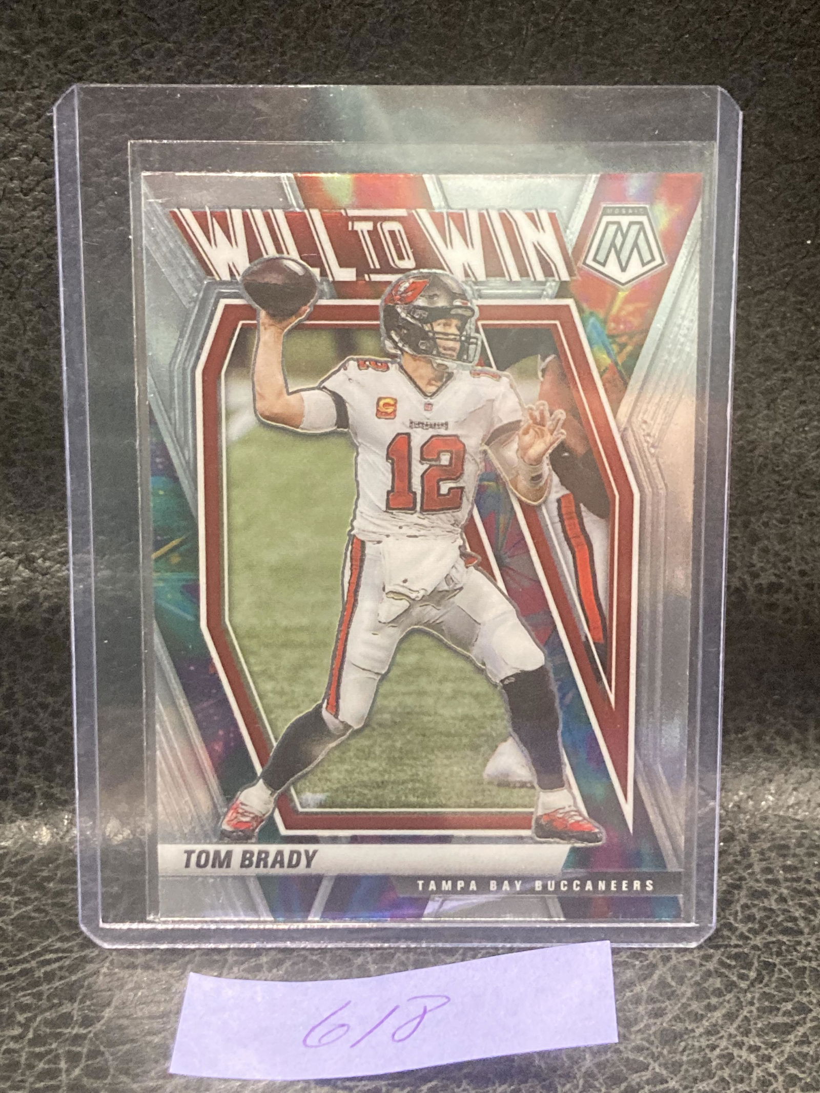 Tom Brady Will To Win 2021 Panini Mosaic Buccaneers (1 of 2)