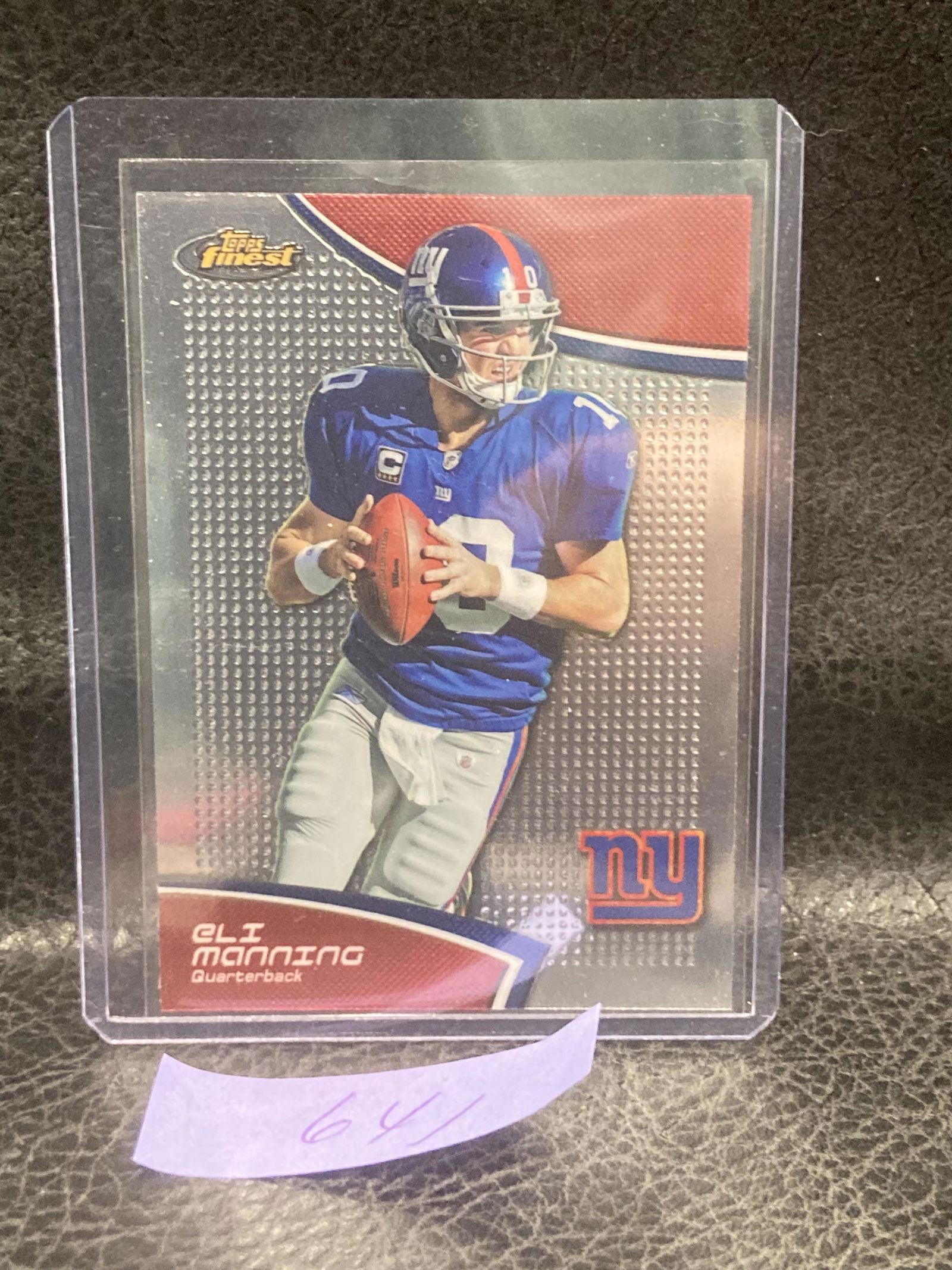 Eli Manning 2011 Topps Finest #66 Giants Card (1 of 2)