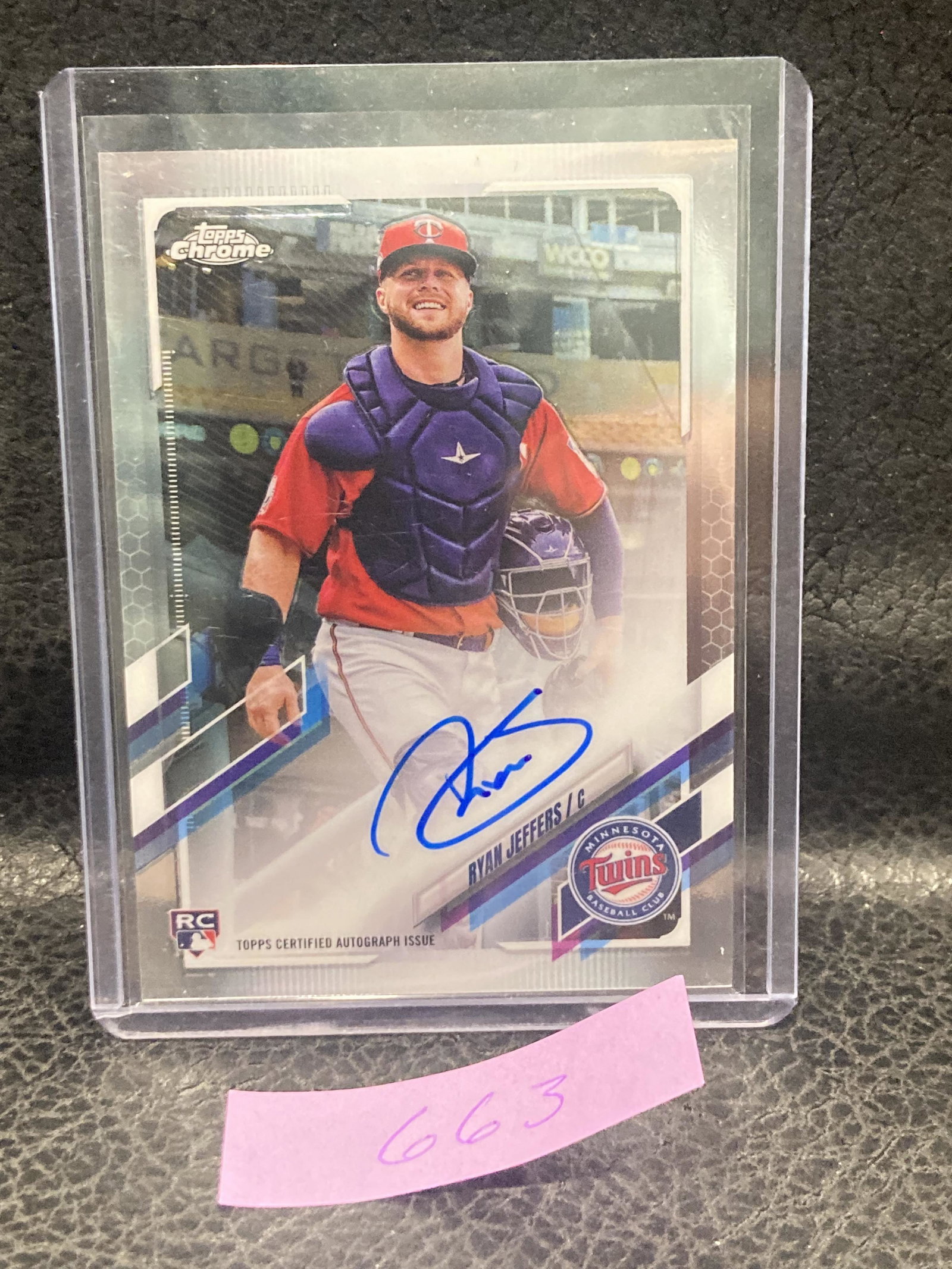 Ryan Jeffers 2021 Topps Chrome Rc Autograph Twins: Ryan Jeffers 2021 Topps Chrome Rc Autograph Twins