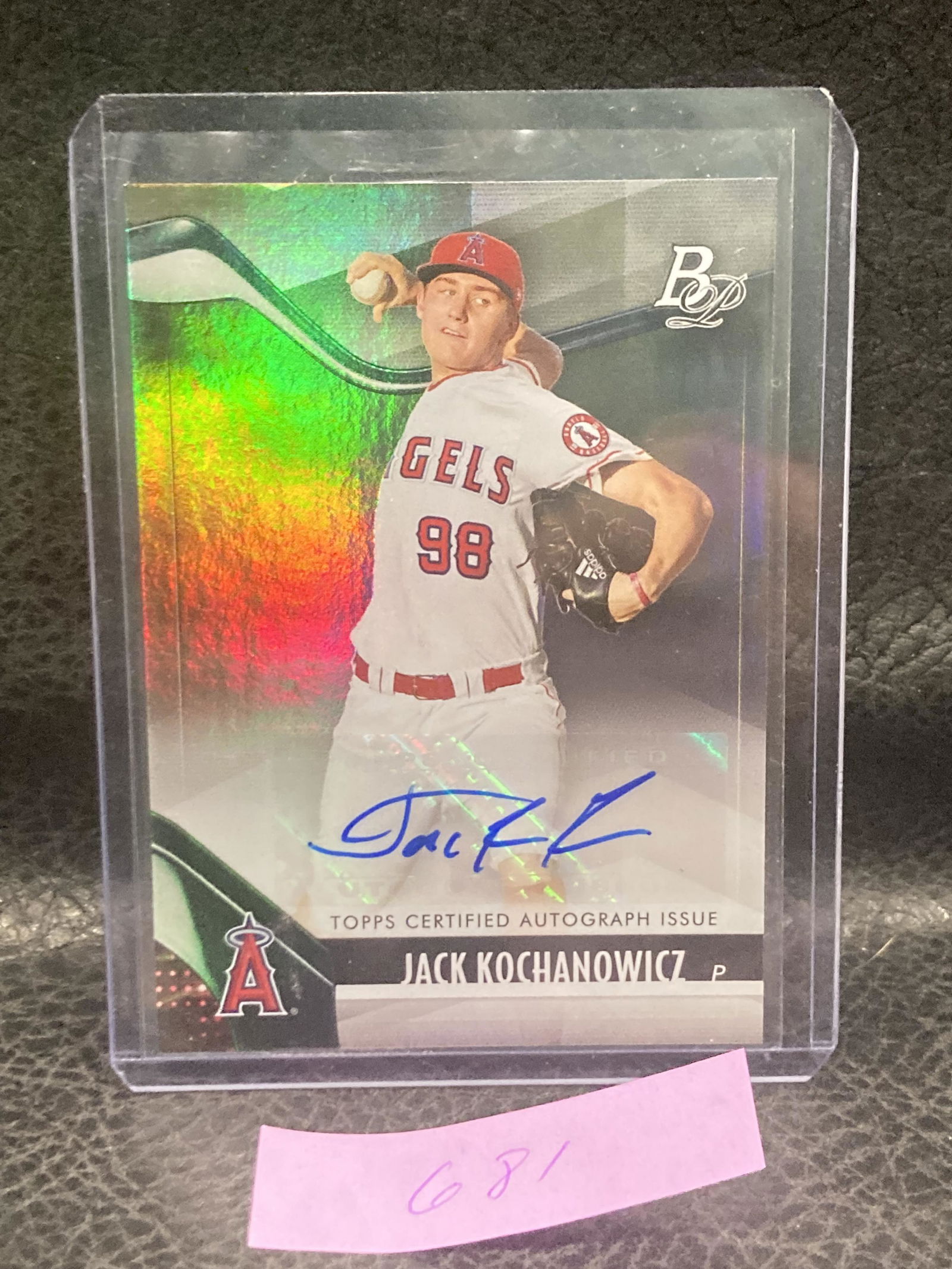 Jack Kochanowicz 2021 Bowman Platinum Rookie Auto Angels Prospect (1 of 2)