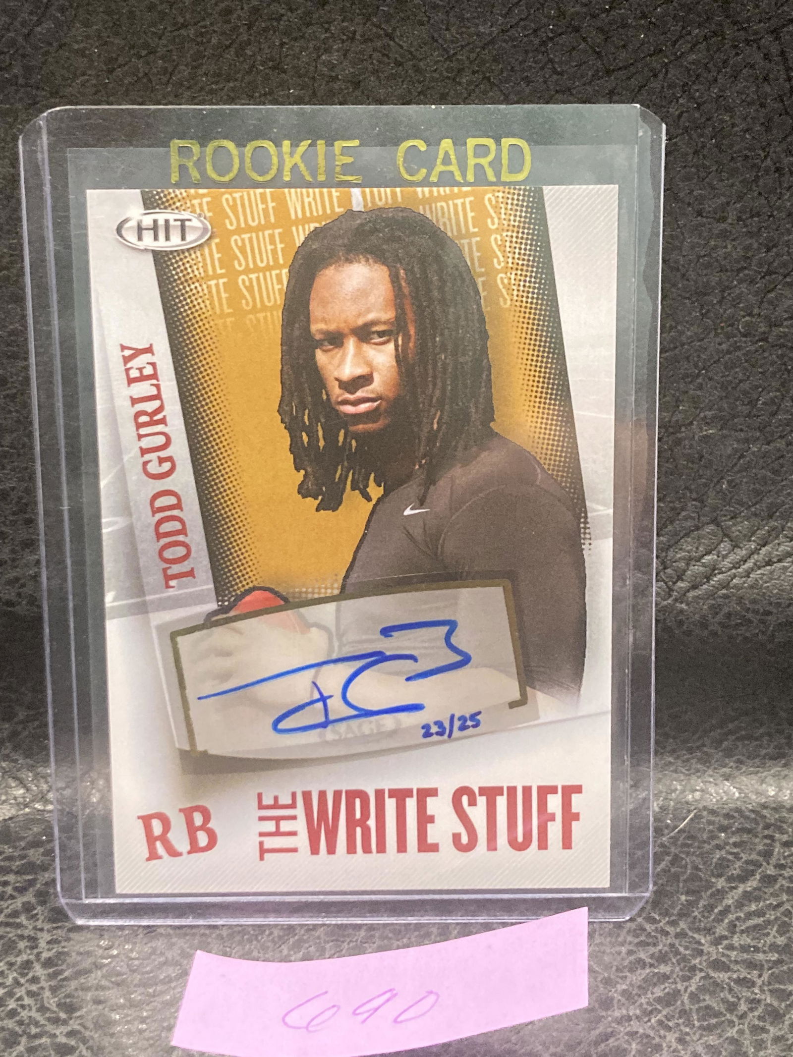 Todd Gurley 2015 Sage Hit The Write Stuff Auto Rc /25 Rams (1 of 2)