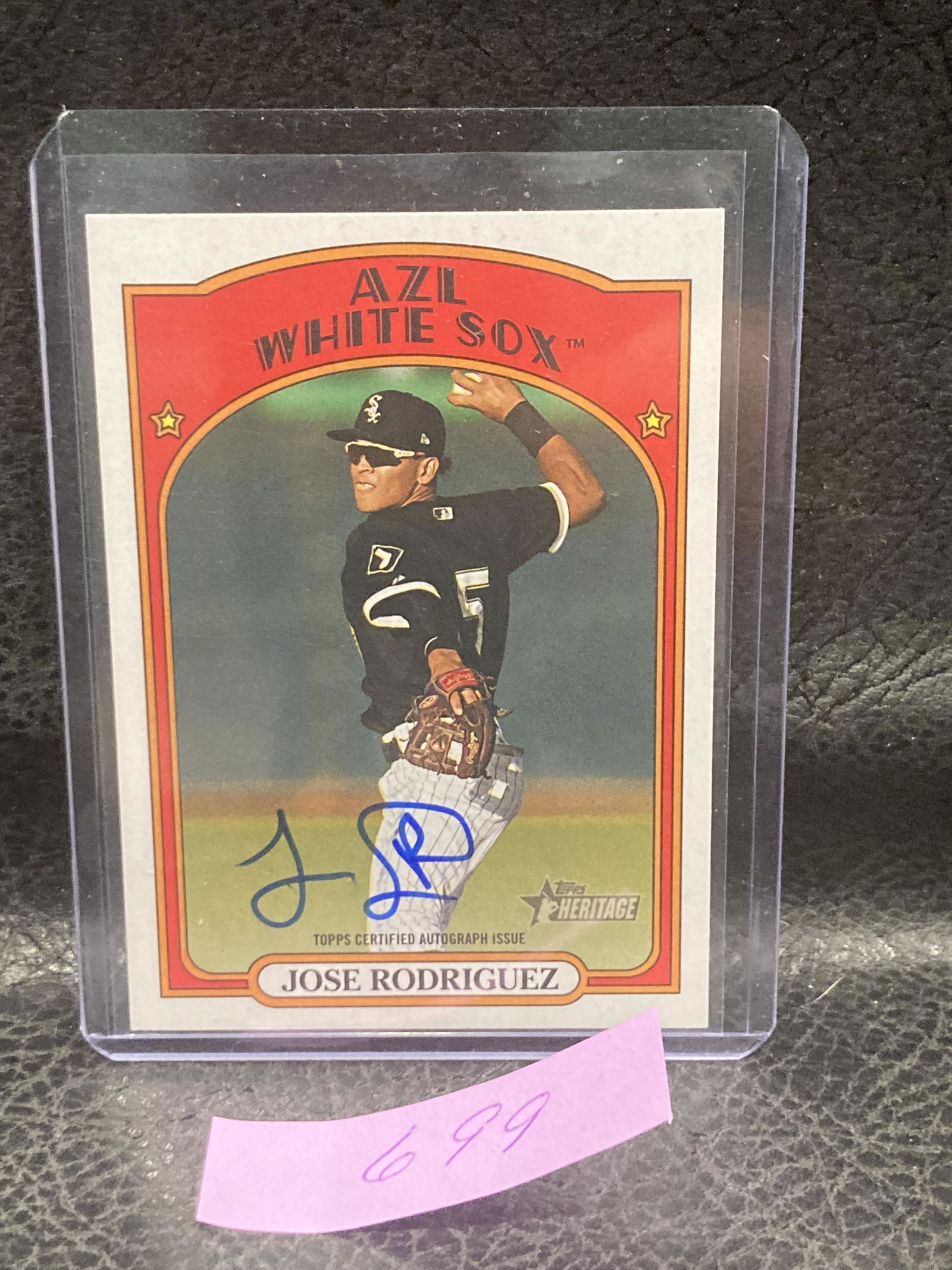 Jose Rodriguez 2021 Topps Minor Heritage Auto Roa-Jr White Sox (1 of 2)